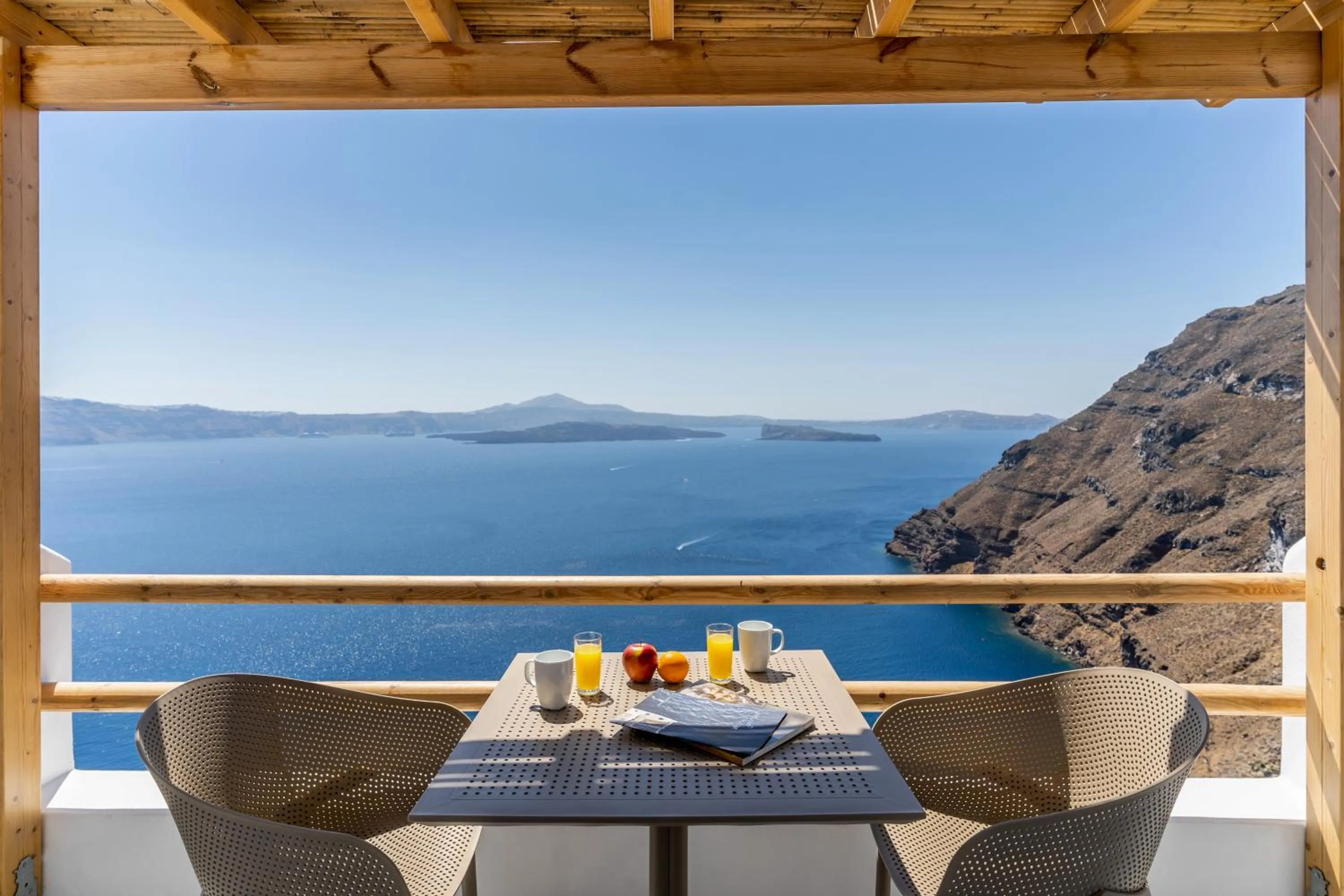 Sea view in Evanthia Best View Thirassia Island Hotel