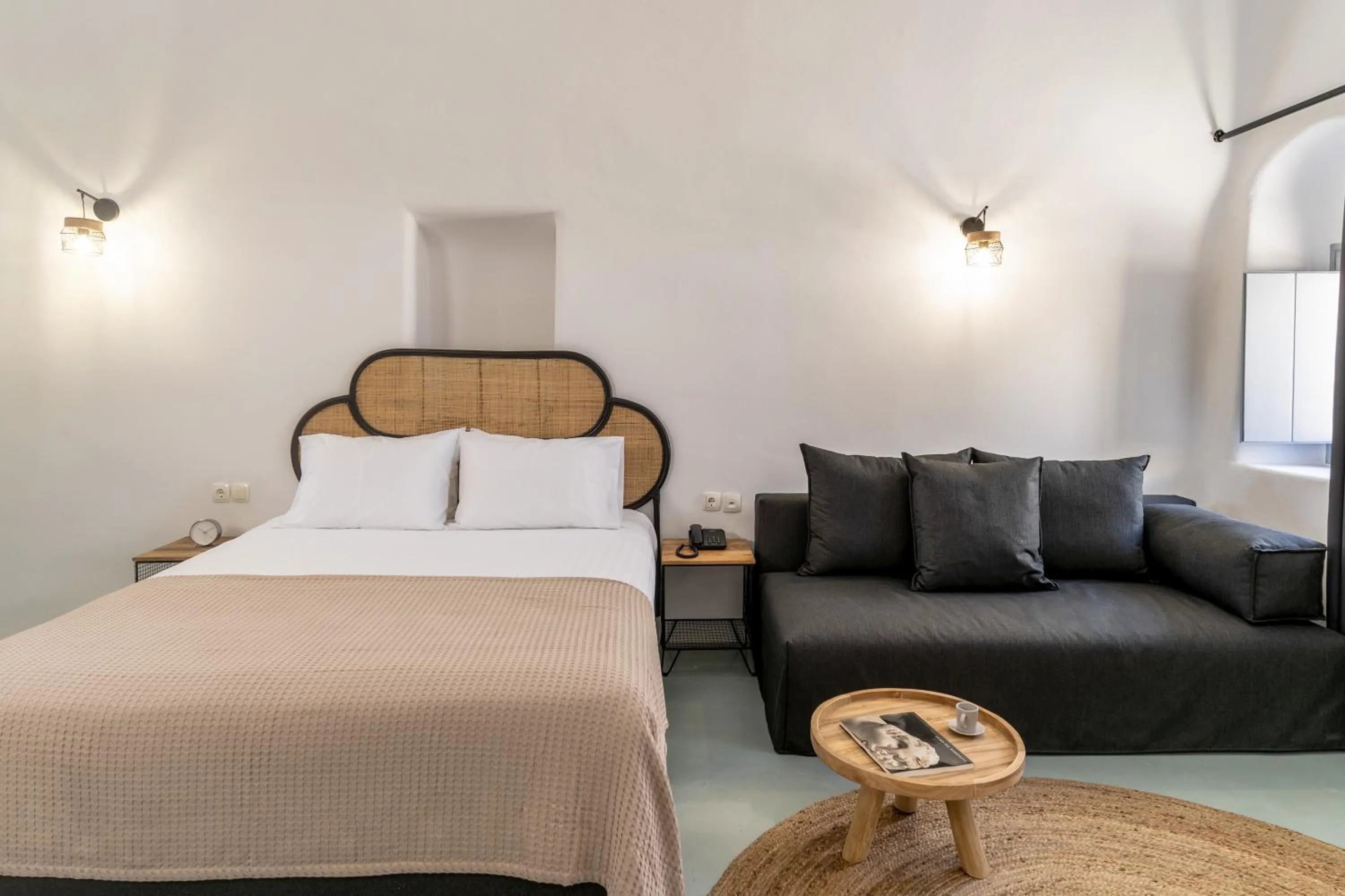 Bedroom, Bed in Evanthia Best View Thirassia Island Hotel