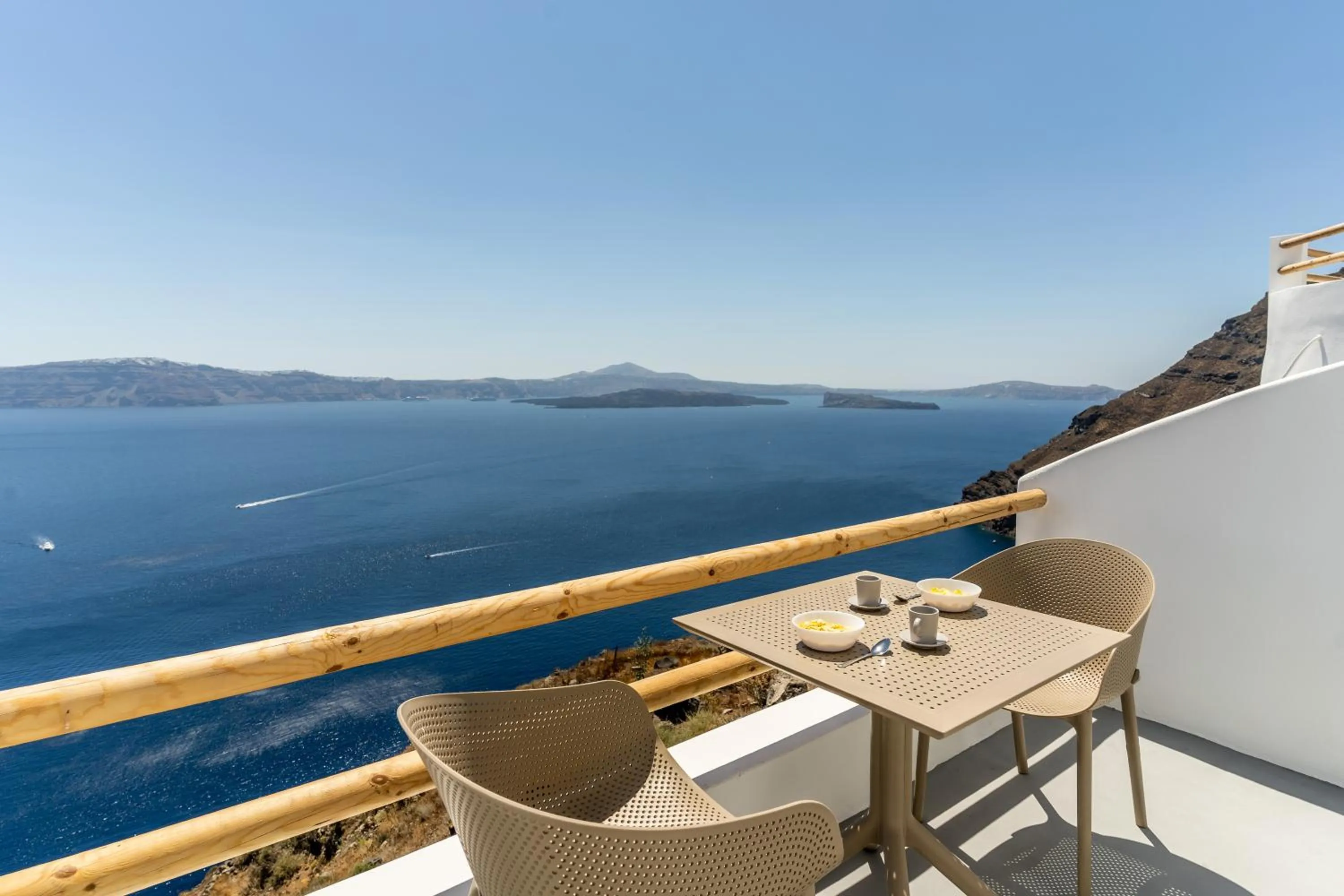 Sea view in Evanthia Best View Thirassia Island Hotel