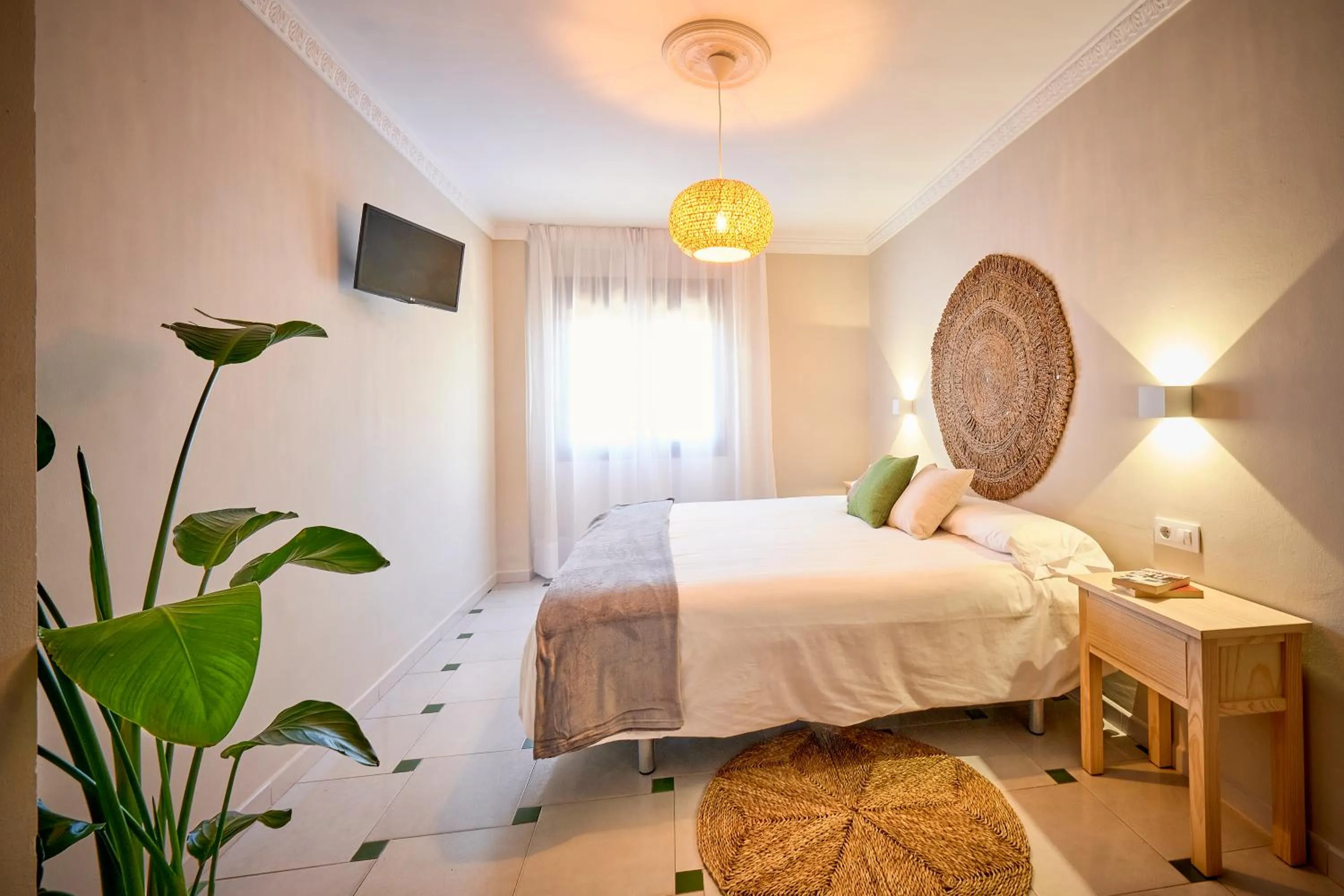 Bed in La Posada Hospedería