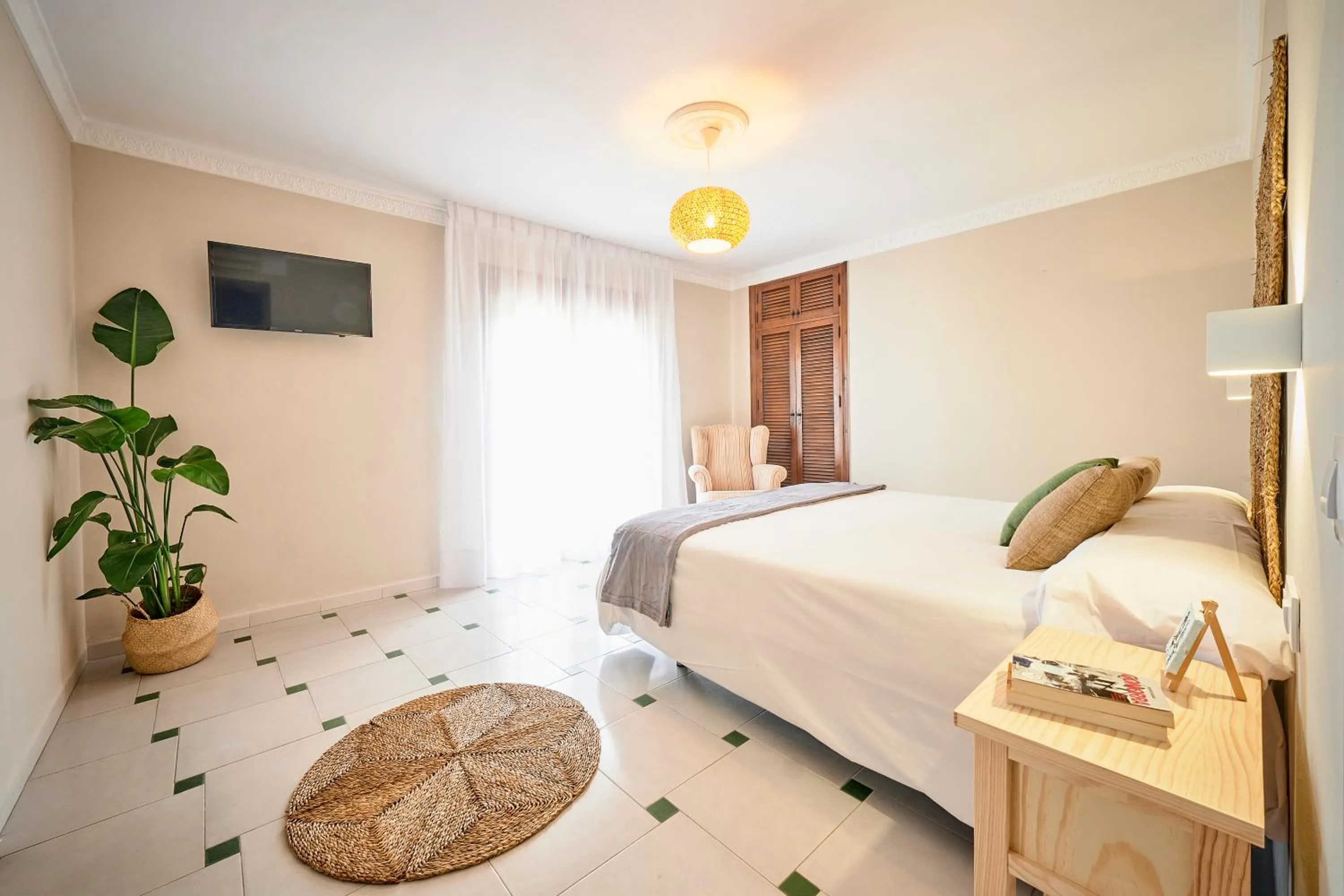 Bed in La Posada Hospedería