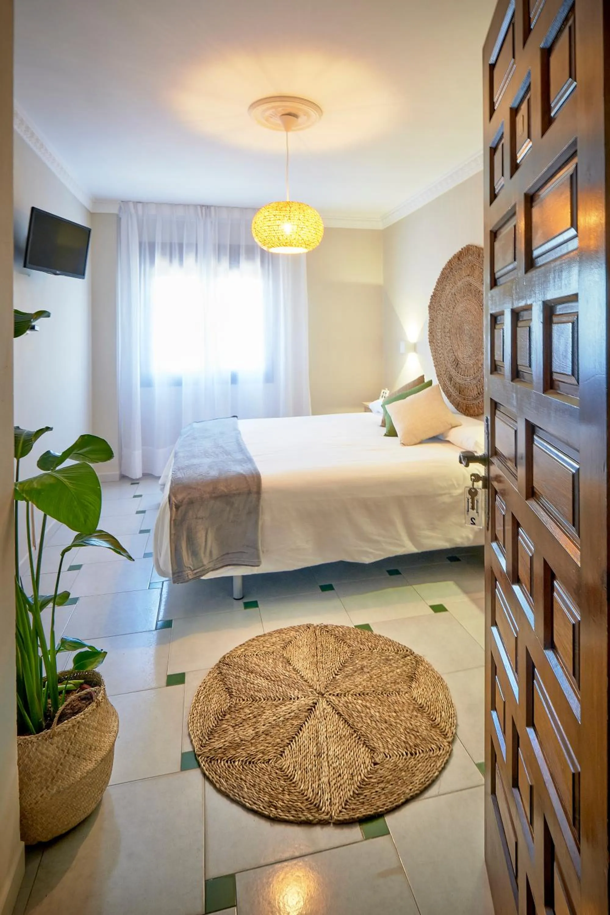 Bed in La Posada Hospedería