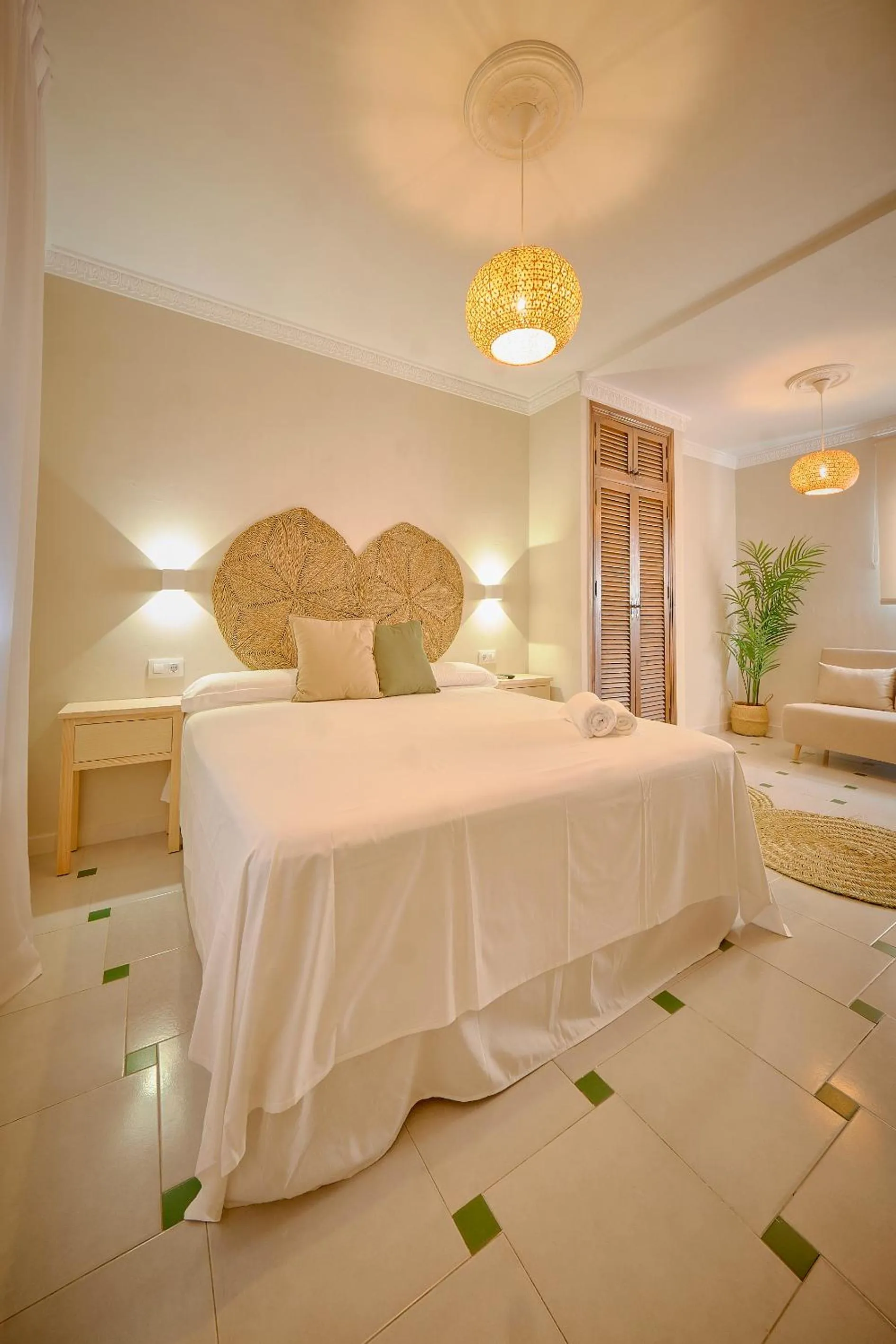 Bed in La Posada Hospedería