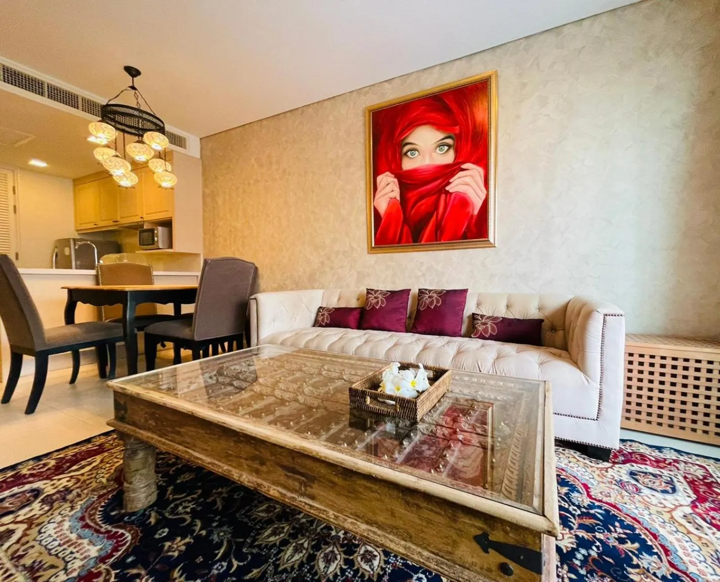 Living room in Baan Marakesh Hua Hin