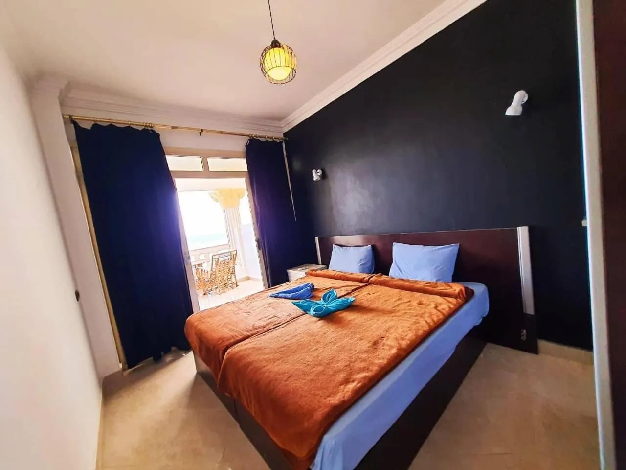 Bed in Lucky palace Dahab