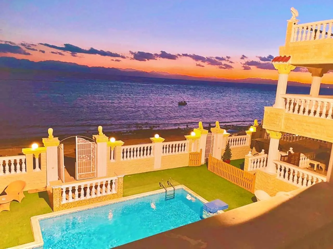 Pool view in Lucky palace Dahab