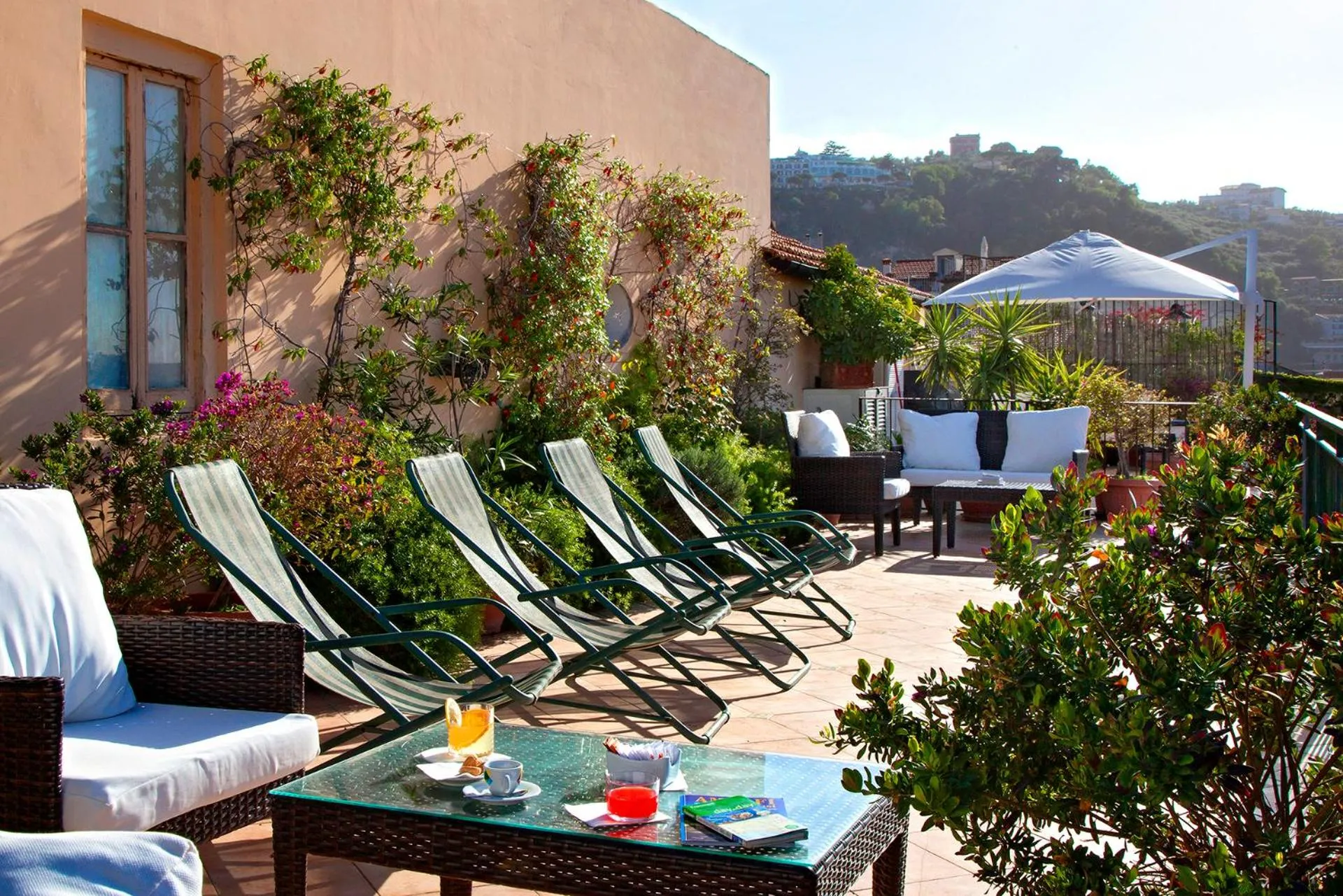 Patio in Hotel Del Corso