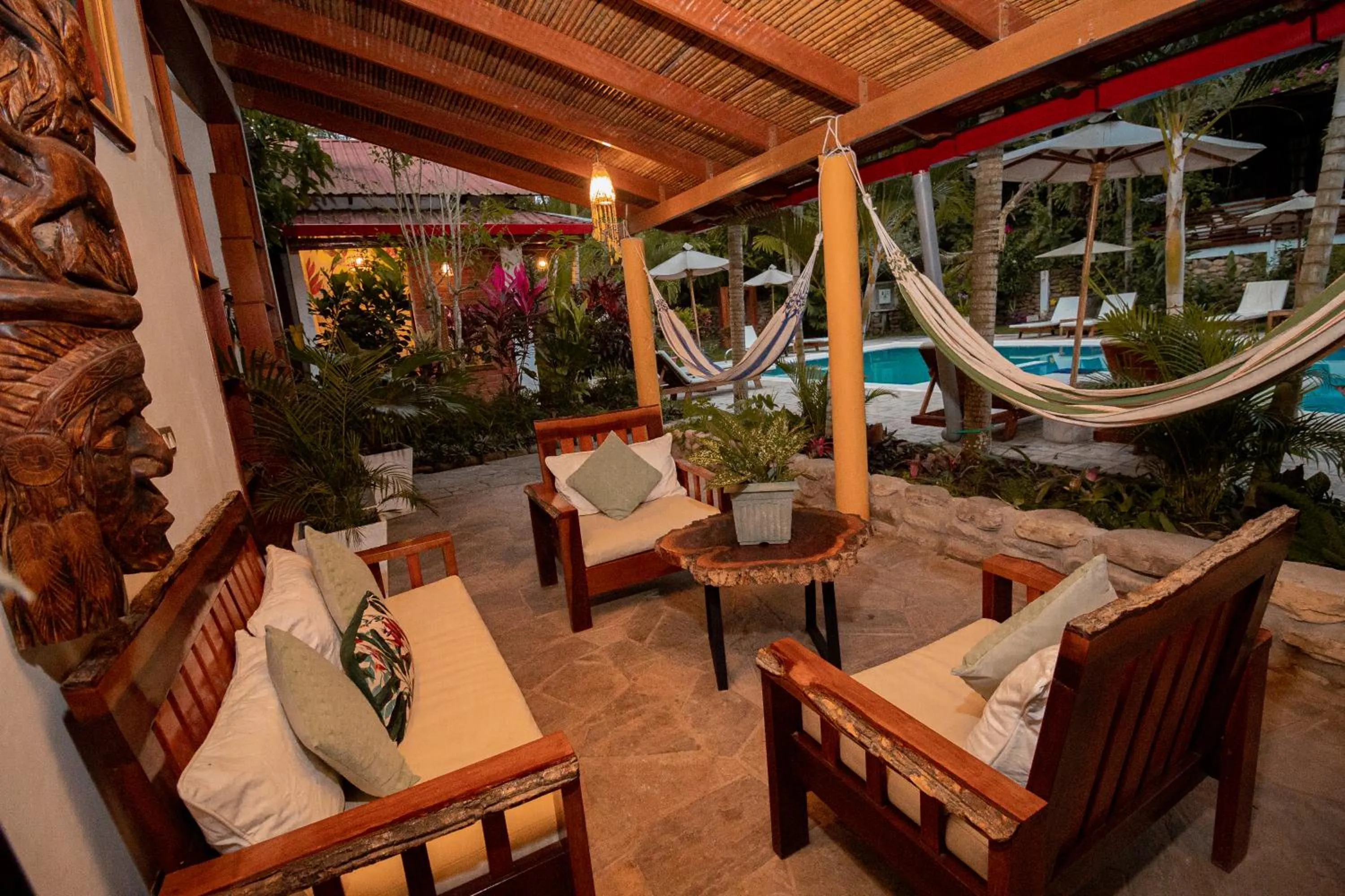 Living room in Villa Lu Amazon Ecolodge