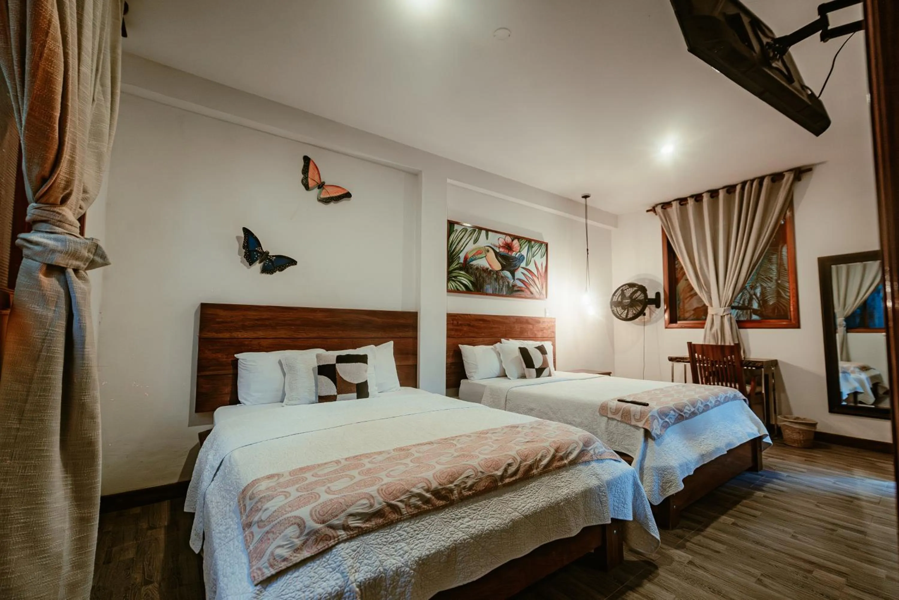 Bedroom, Bed in Villa Lu Amazon Ecolodge