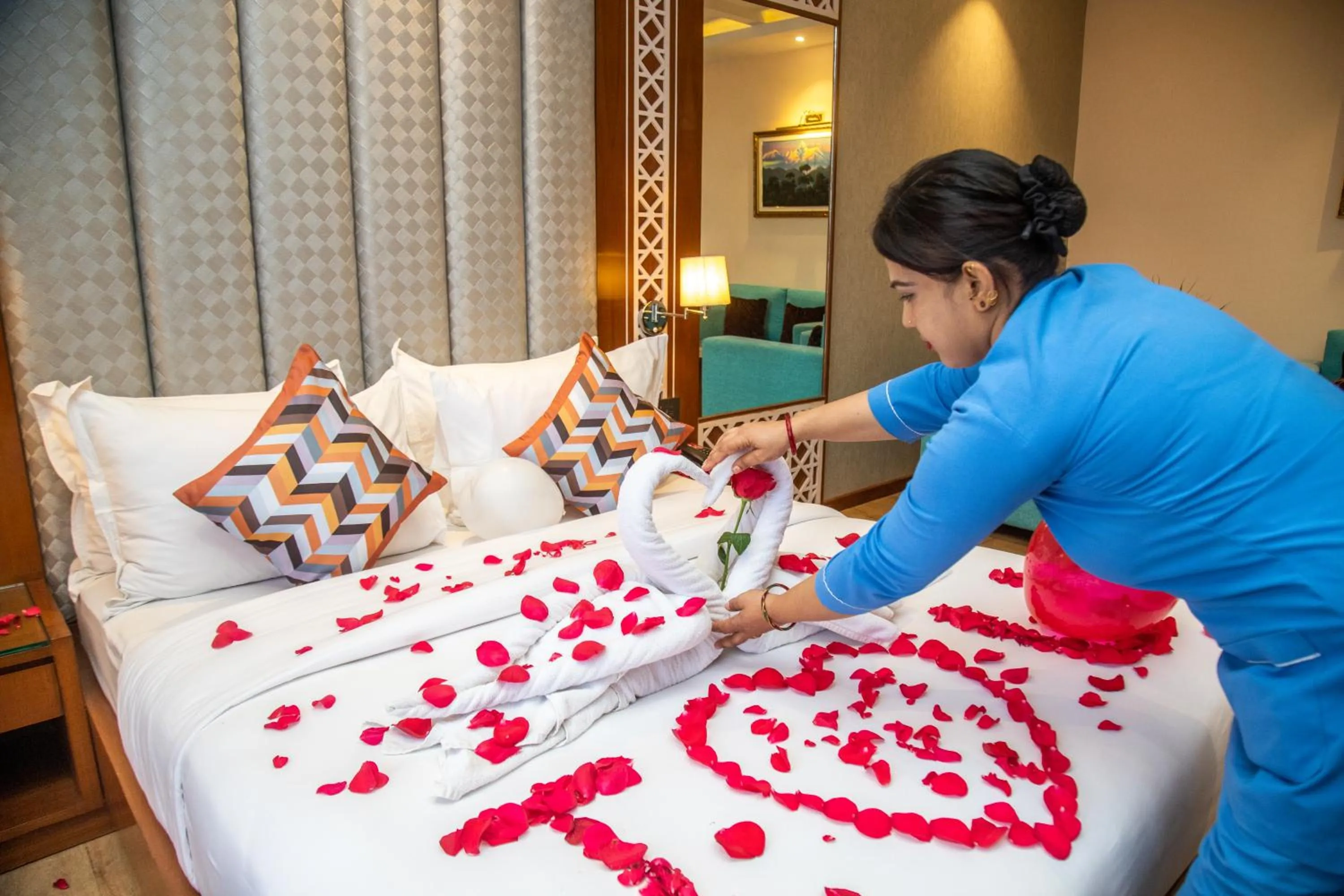 Bed in Dream International Hotel