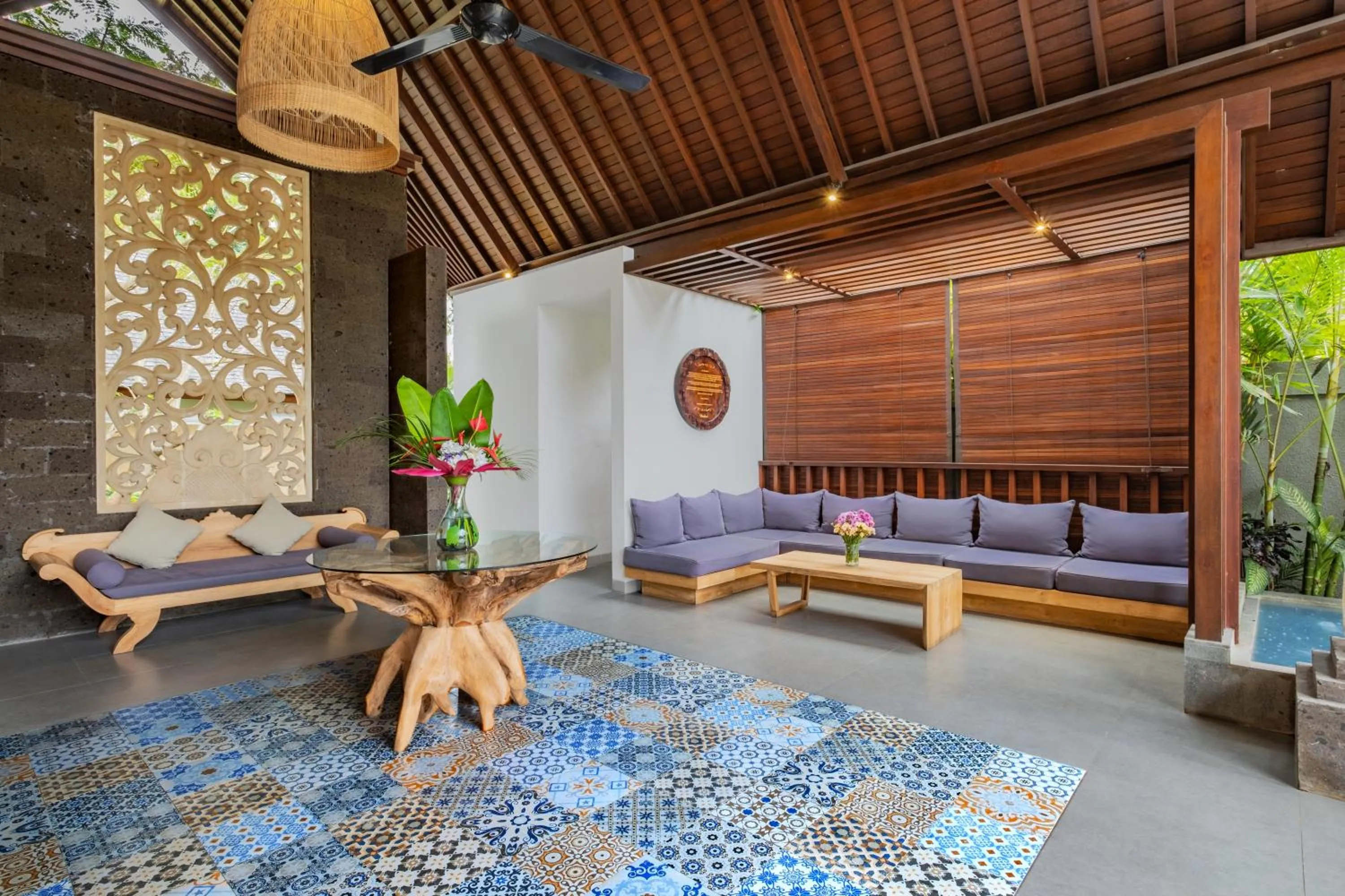 Lobby or reception in The Kanjeng Elitya Villa Ubud
