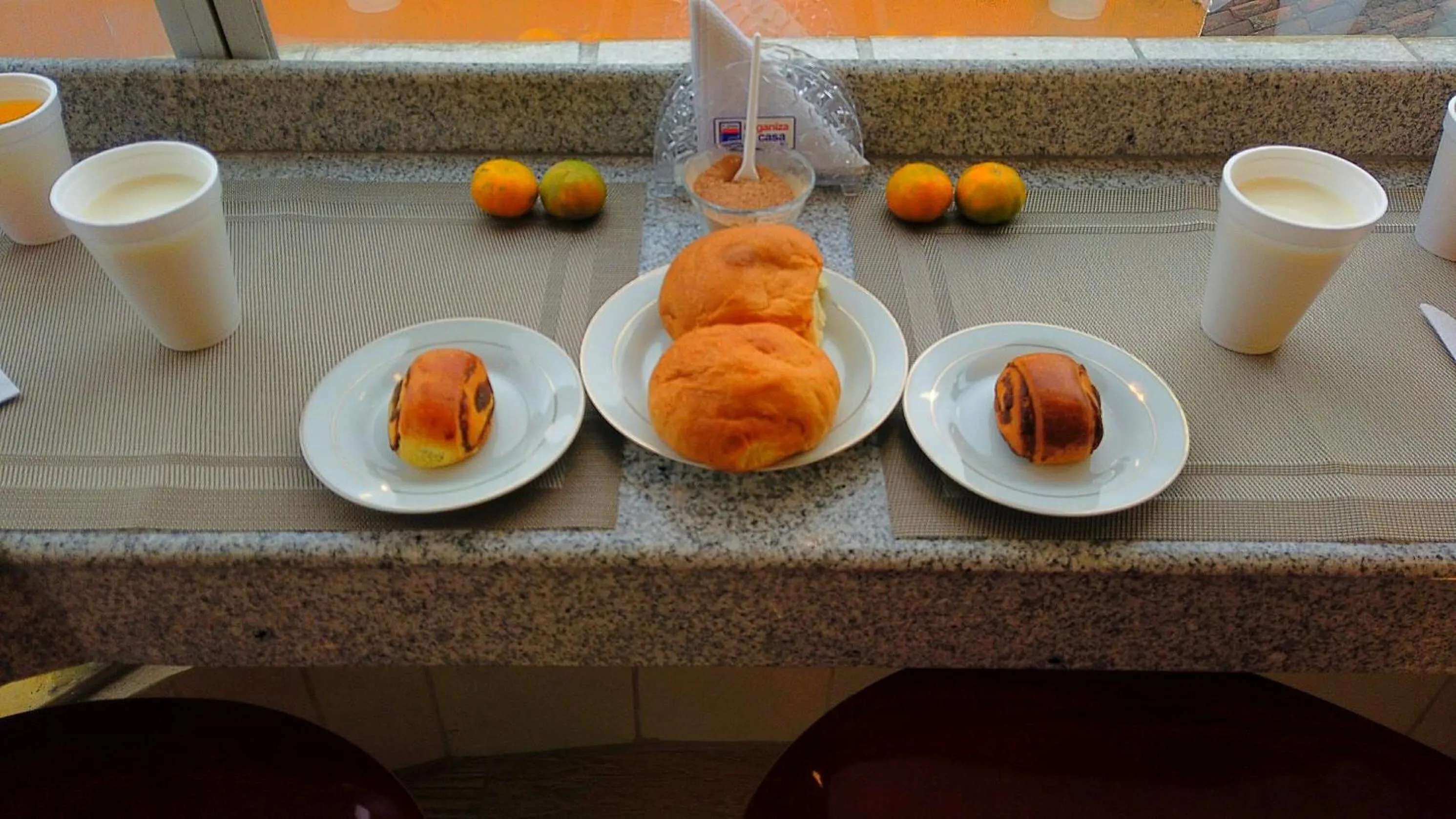 Breakfast in Olympus Plaza