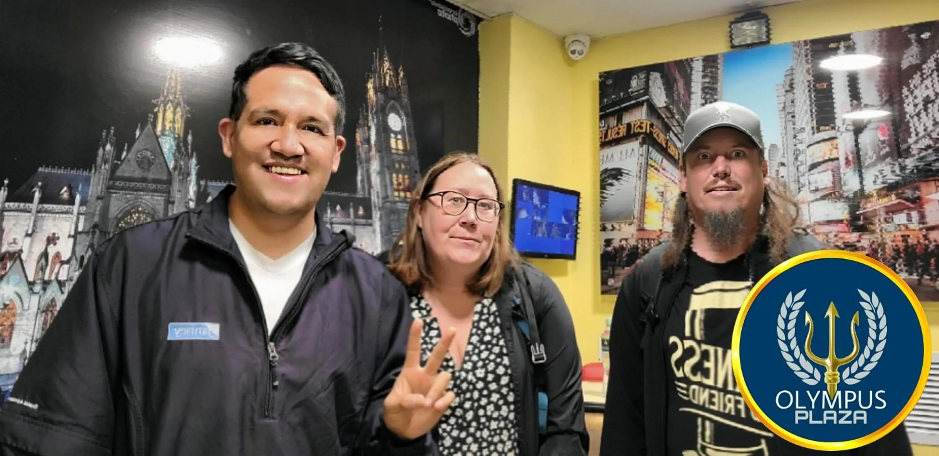 Guests in Olympus Plaza