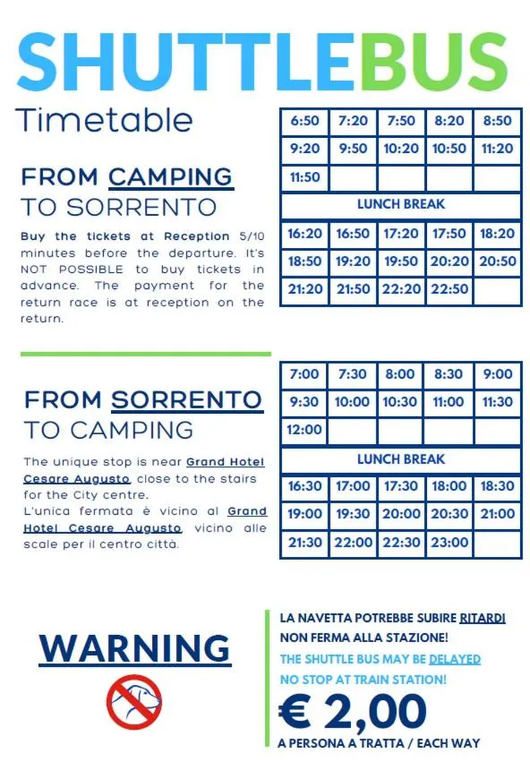 shuttle in Hotel Spicy