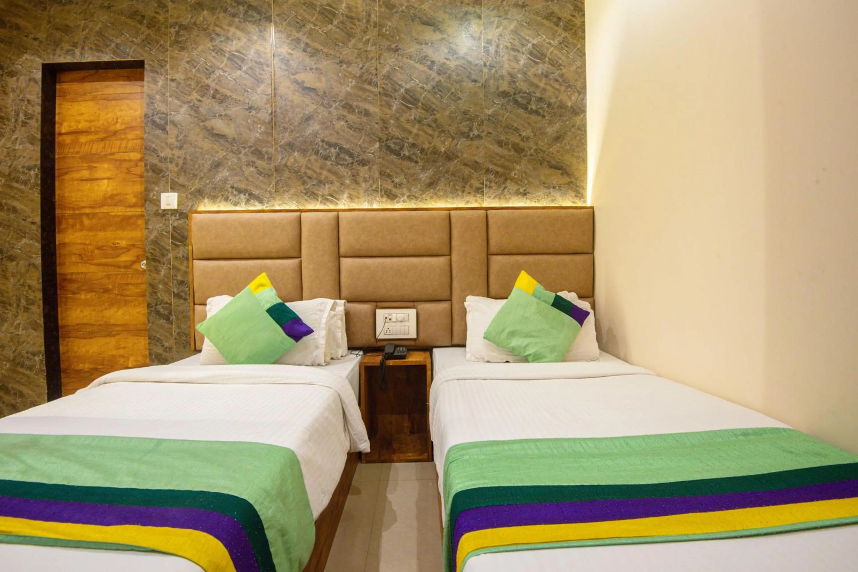 Bedroom, Bed in Treebo Amber Imperial