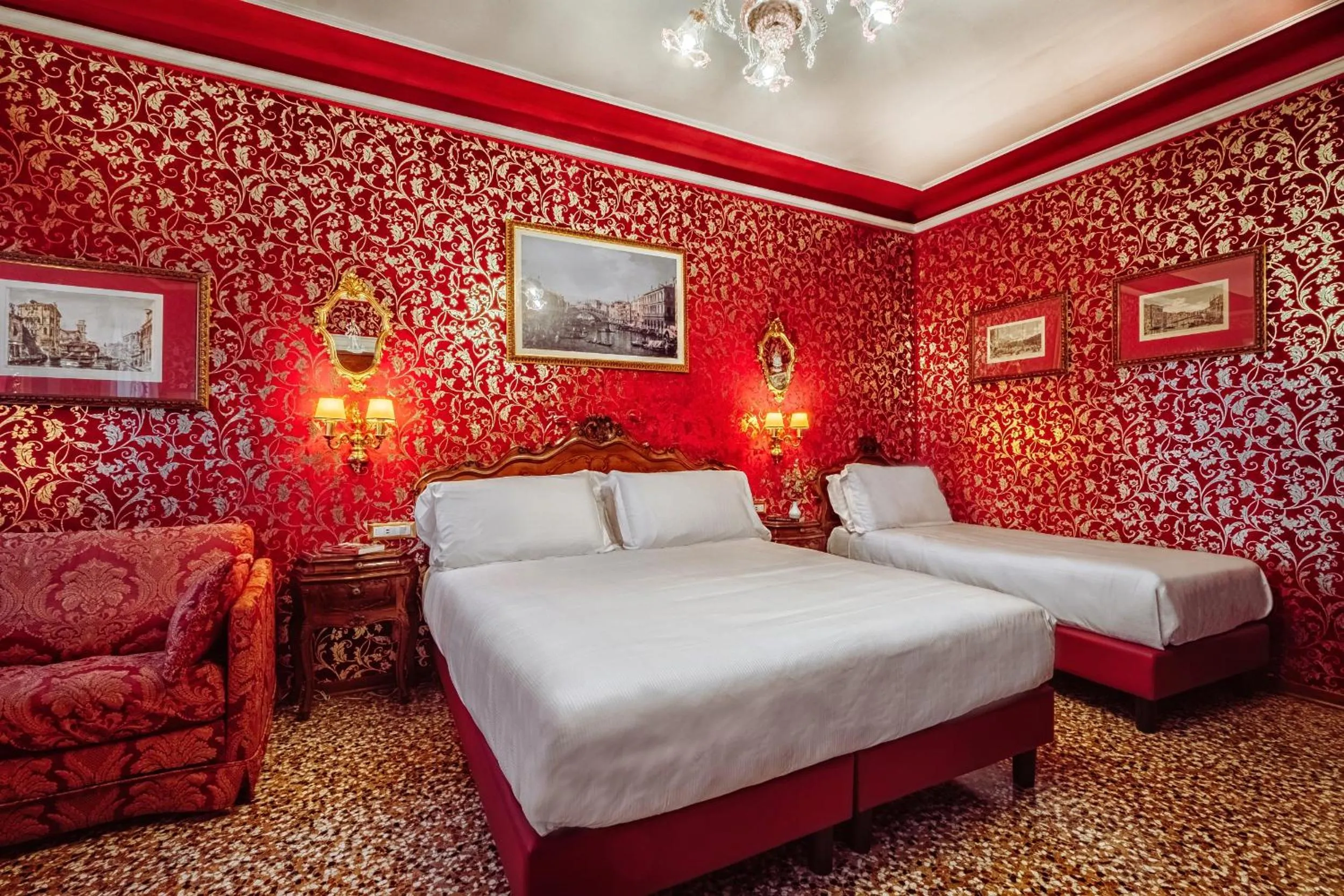 Bed in Antica Locanda Sturion Residenza d'Epoca