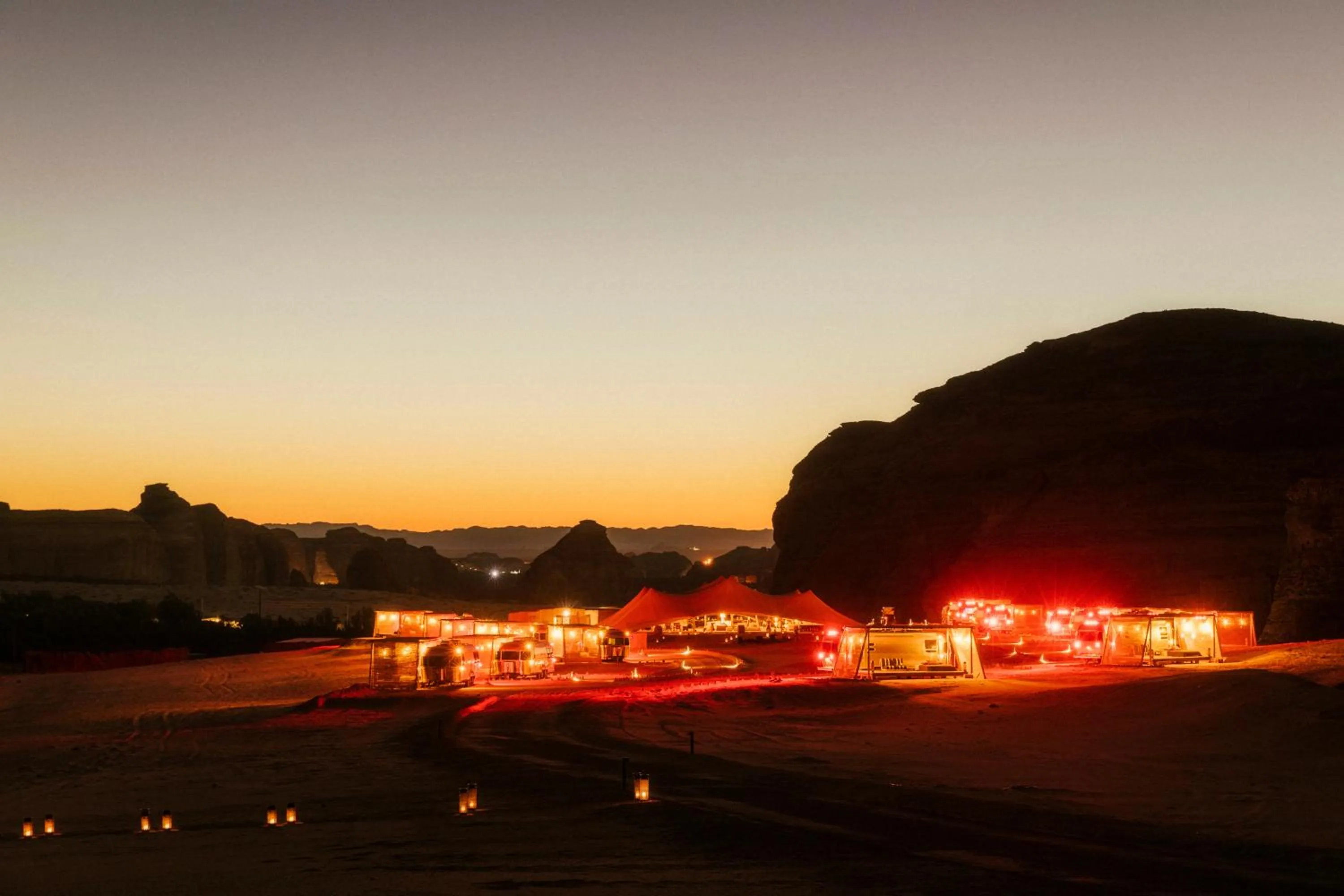 Night in Caravan AlUla by Our Habitas