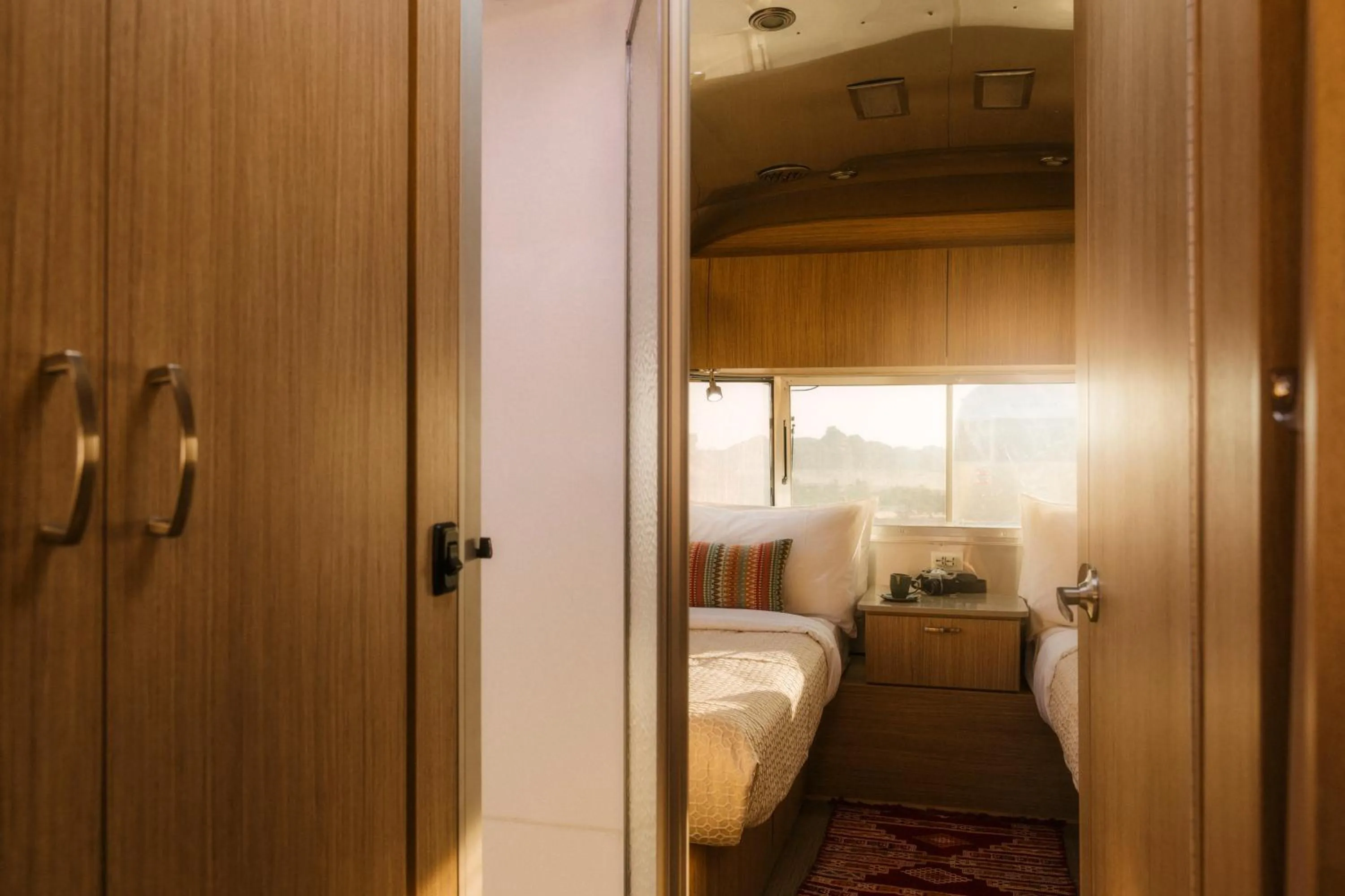 Bed in Caravan AlUla by Our Habitas