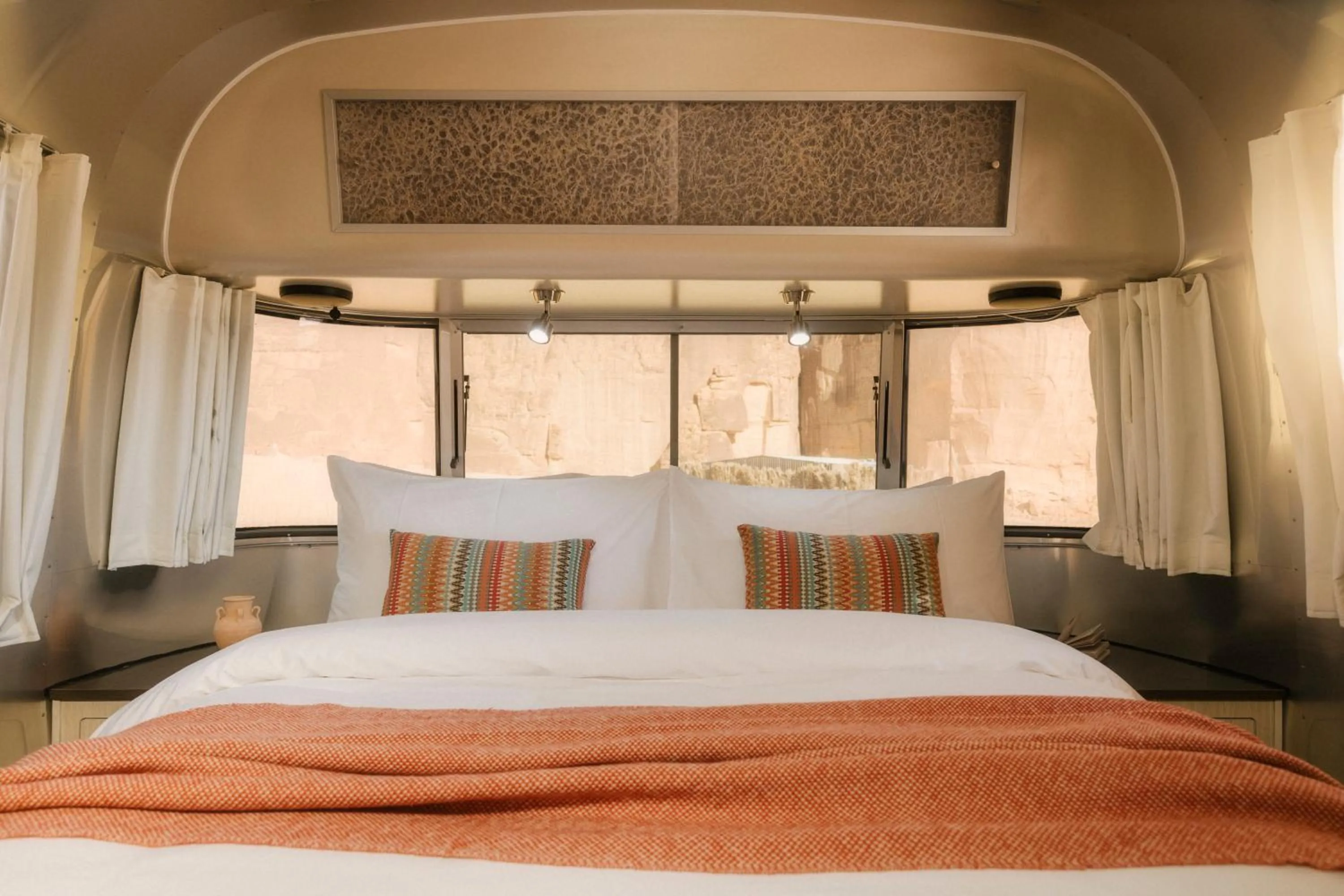 Bed in Caravan AlUla by Our Habitas