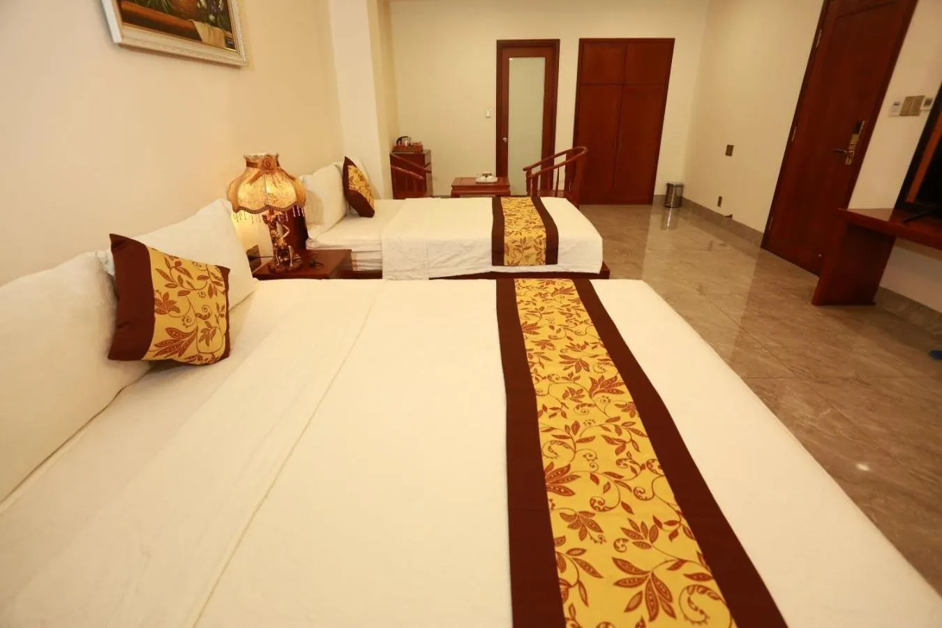 Bed in THANH TAI HOTEL 2