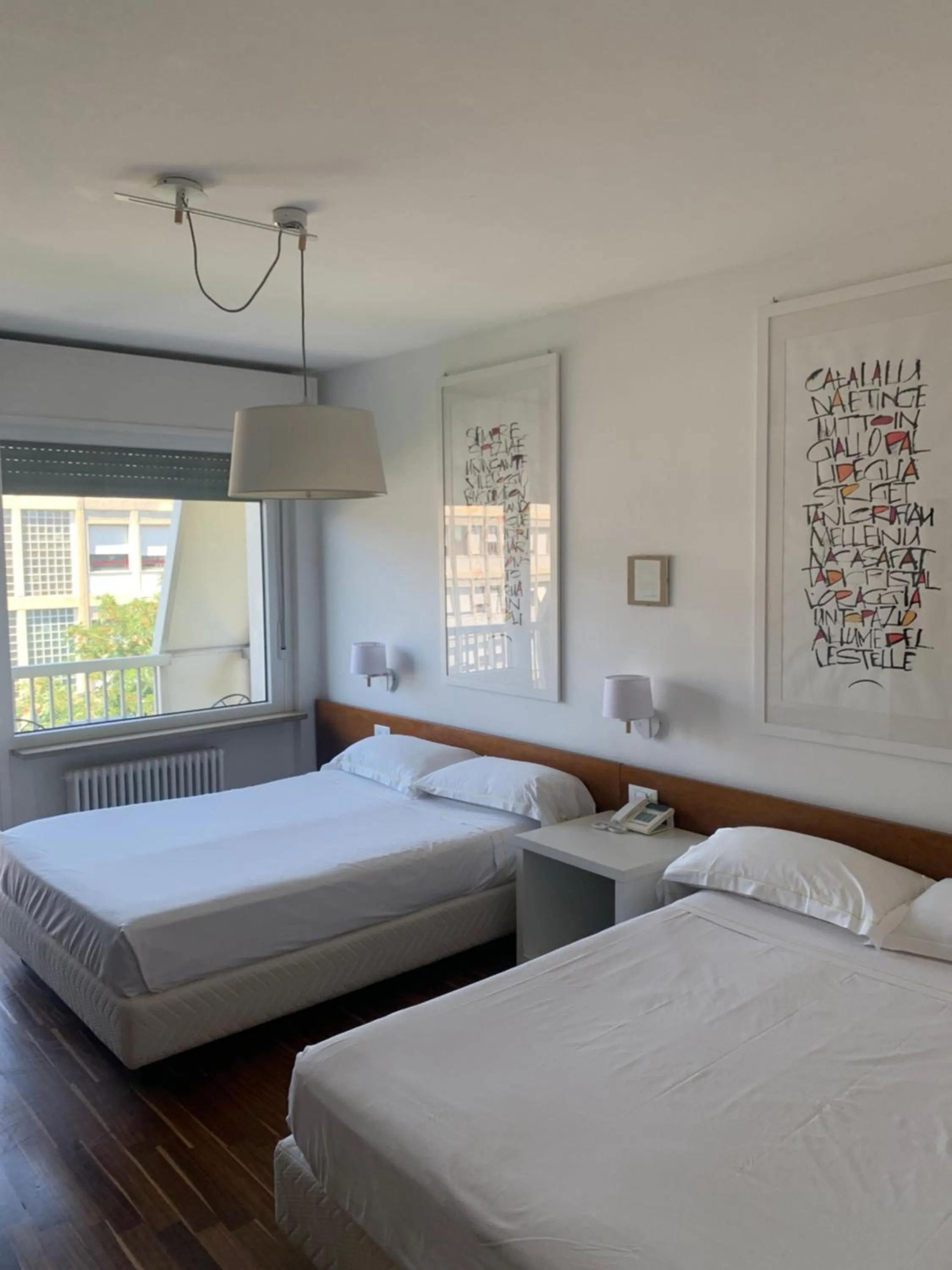 Bed in Hotel Ghironi