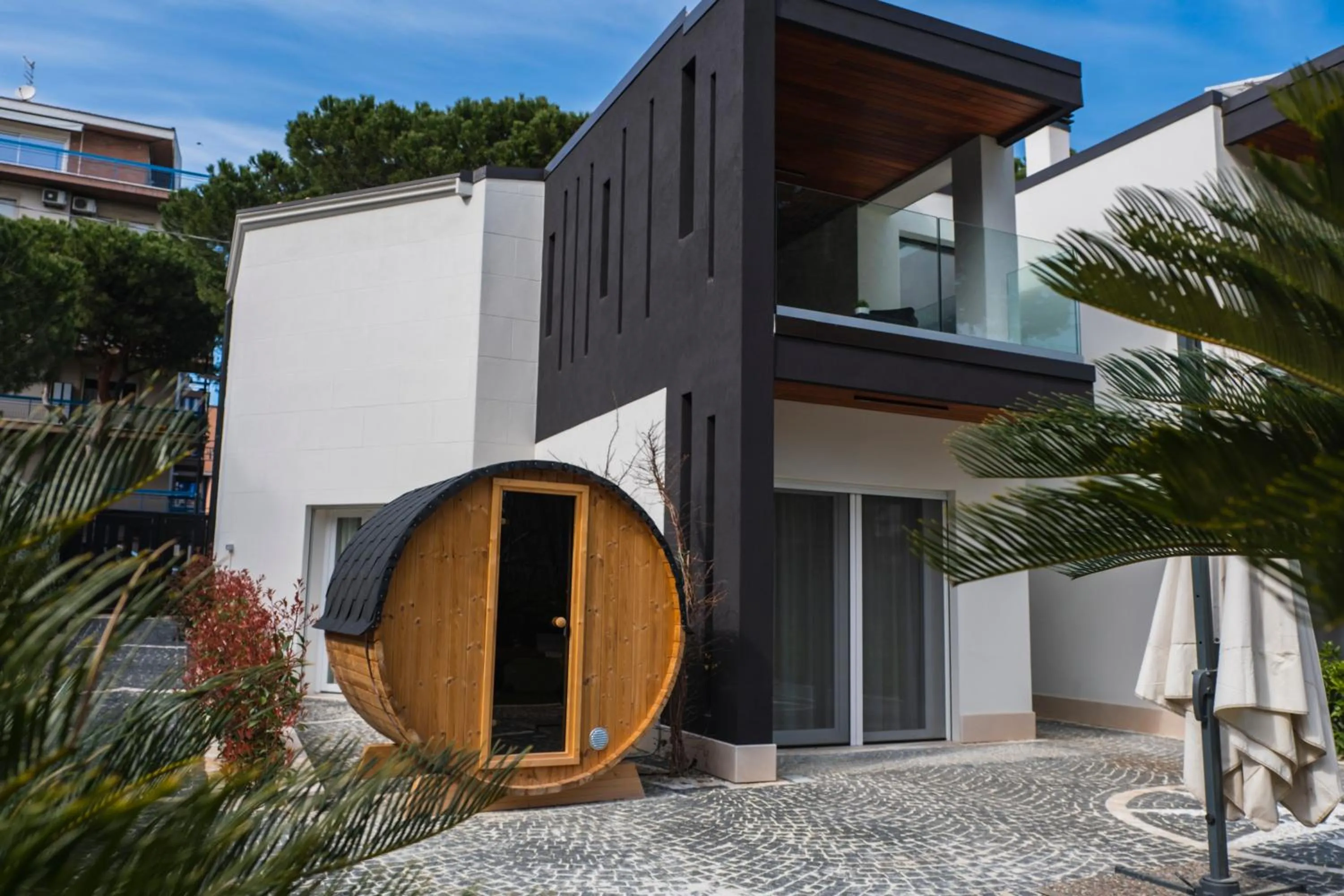 Sauna in Luxury B&B La Riserva Dannunziana