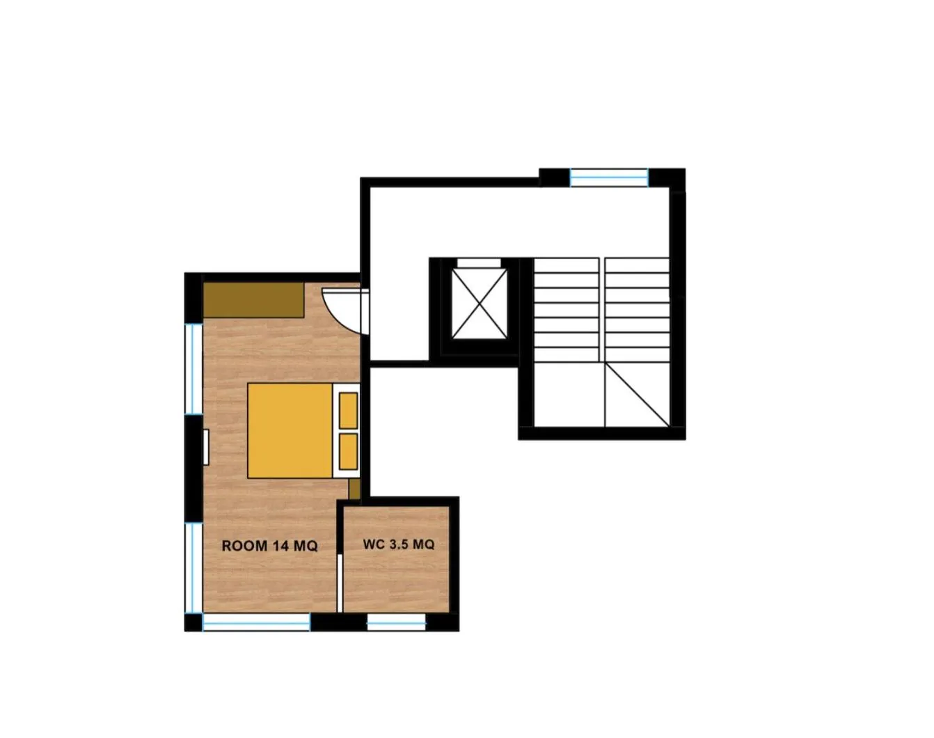 Floor plan in Luxury B&B La Riserva Dannunziana