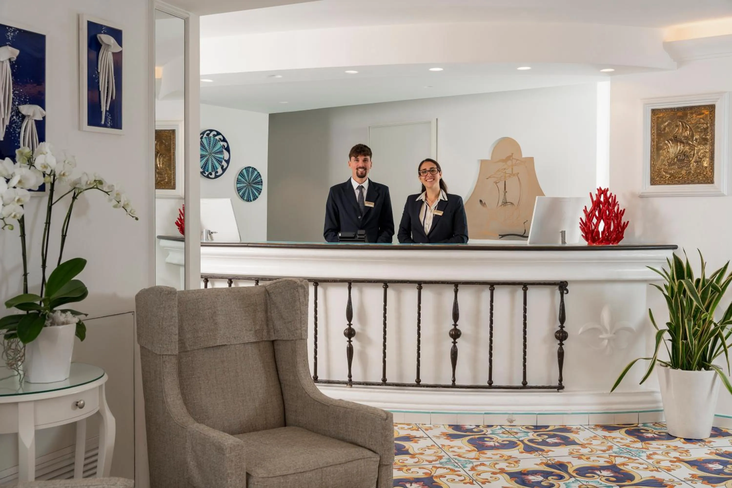 Lobby or reception in Hotel Savoia