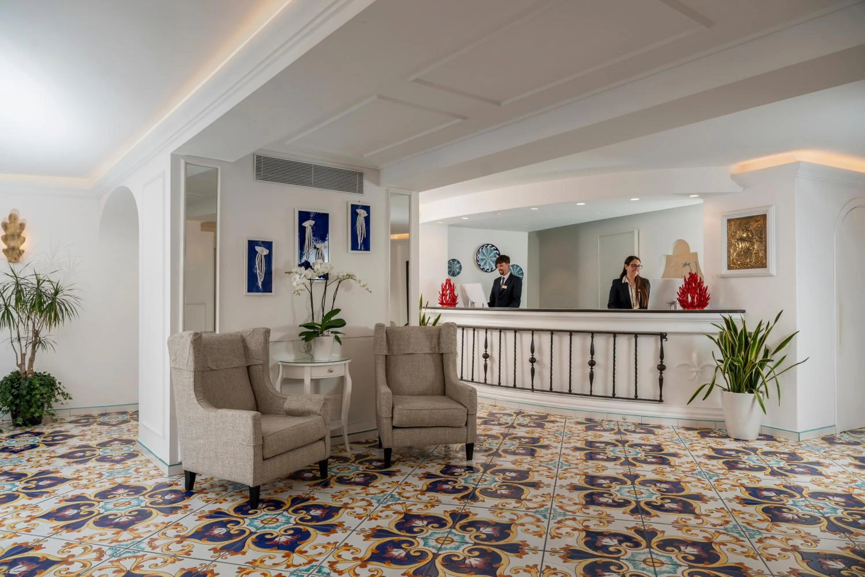 Lobby or reception in Hotel Savoia
