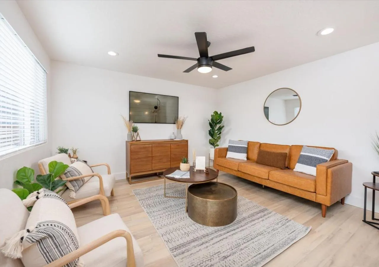 TV and multimedia in Mid Century Modern Boise-River Bungalow w/ Hot Tub