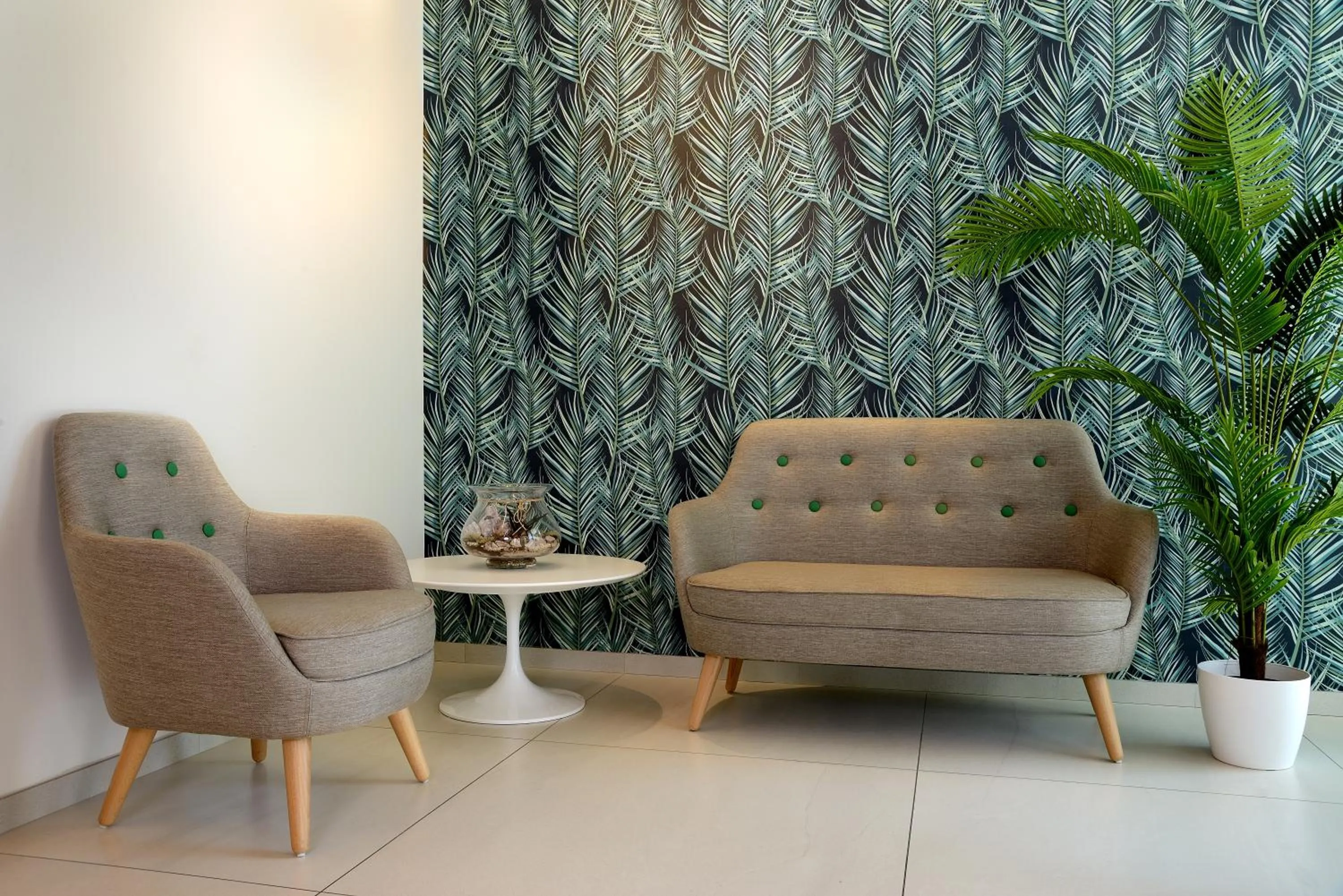 Lobby or reception in Hotel Romagna