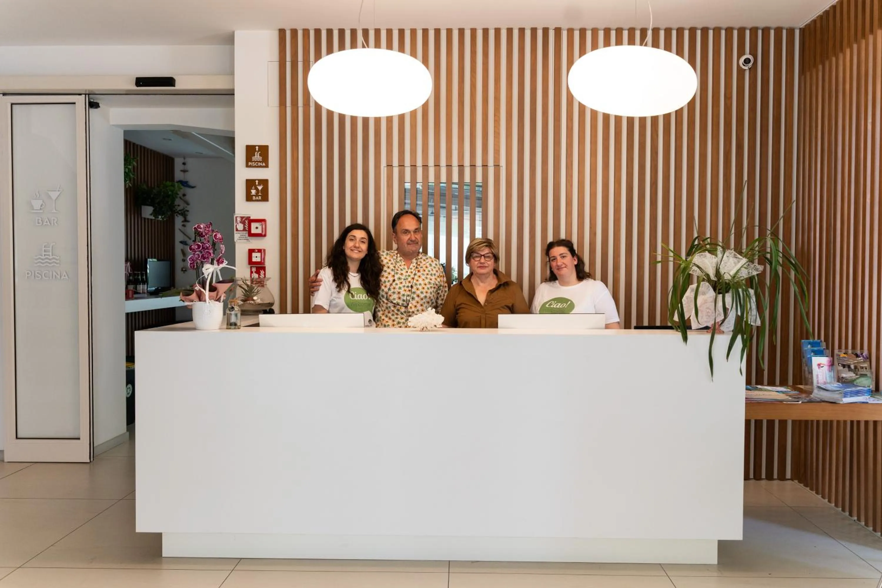 Lobby or reception in Hotel Romagna