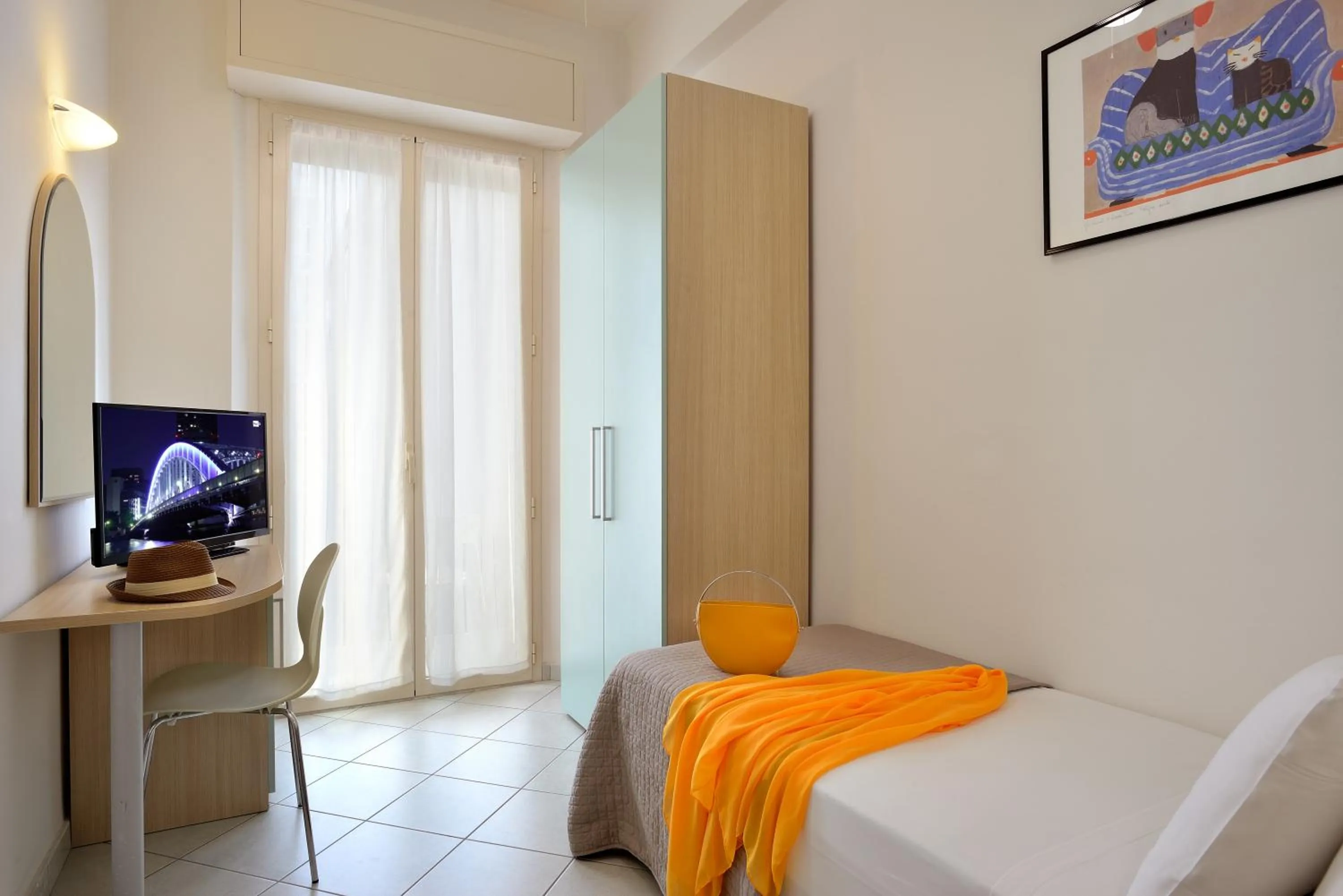 Bedroom, Bed in Hotel Romagna