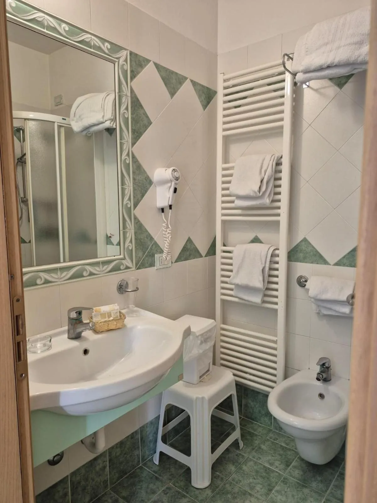 Bathroom in Hotel Romagna