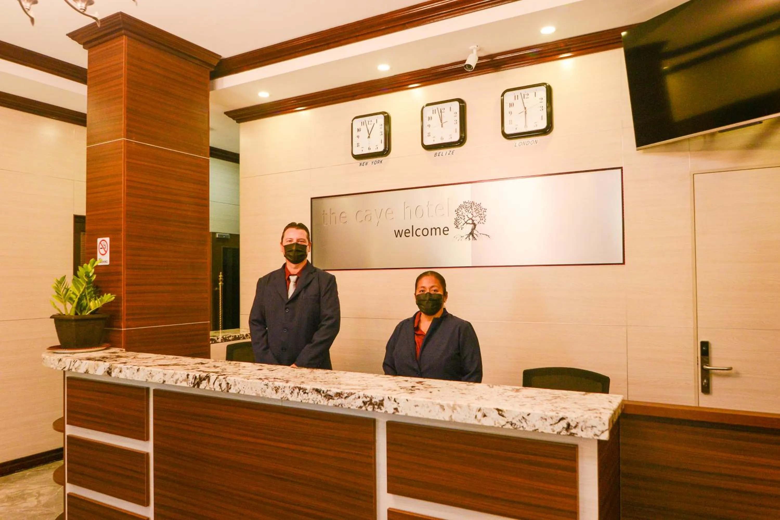 Lobby or reception in The Caye Hotel Caye Caulker