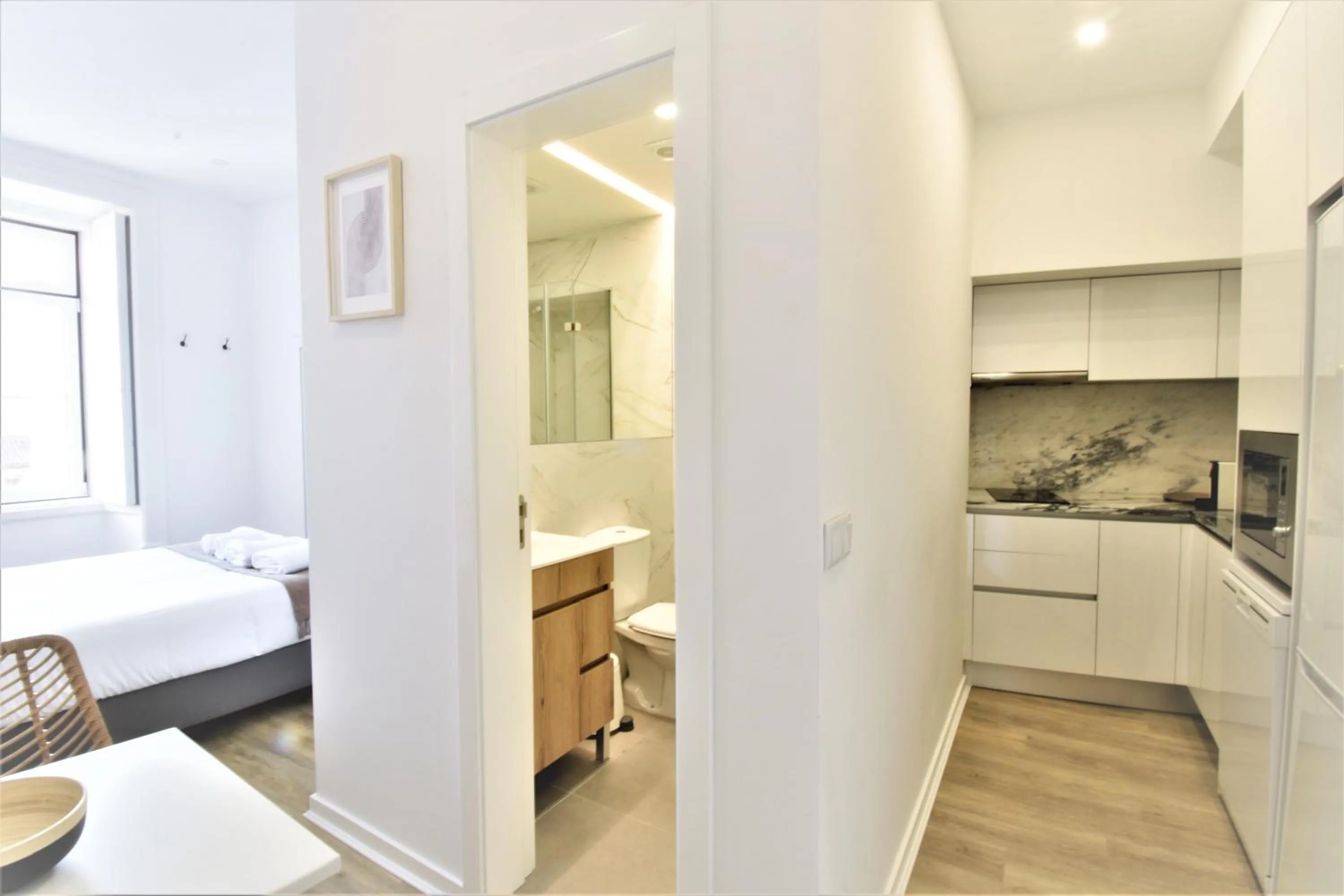 Bathroom, Bed in Sophia Studios