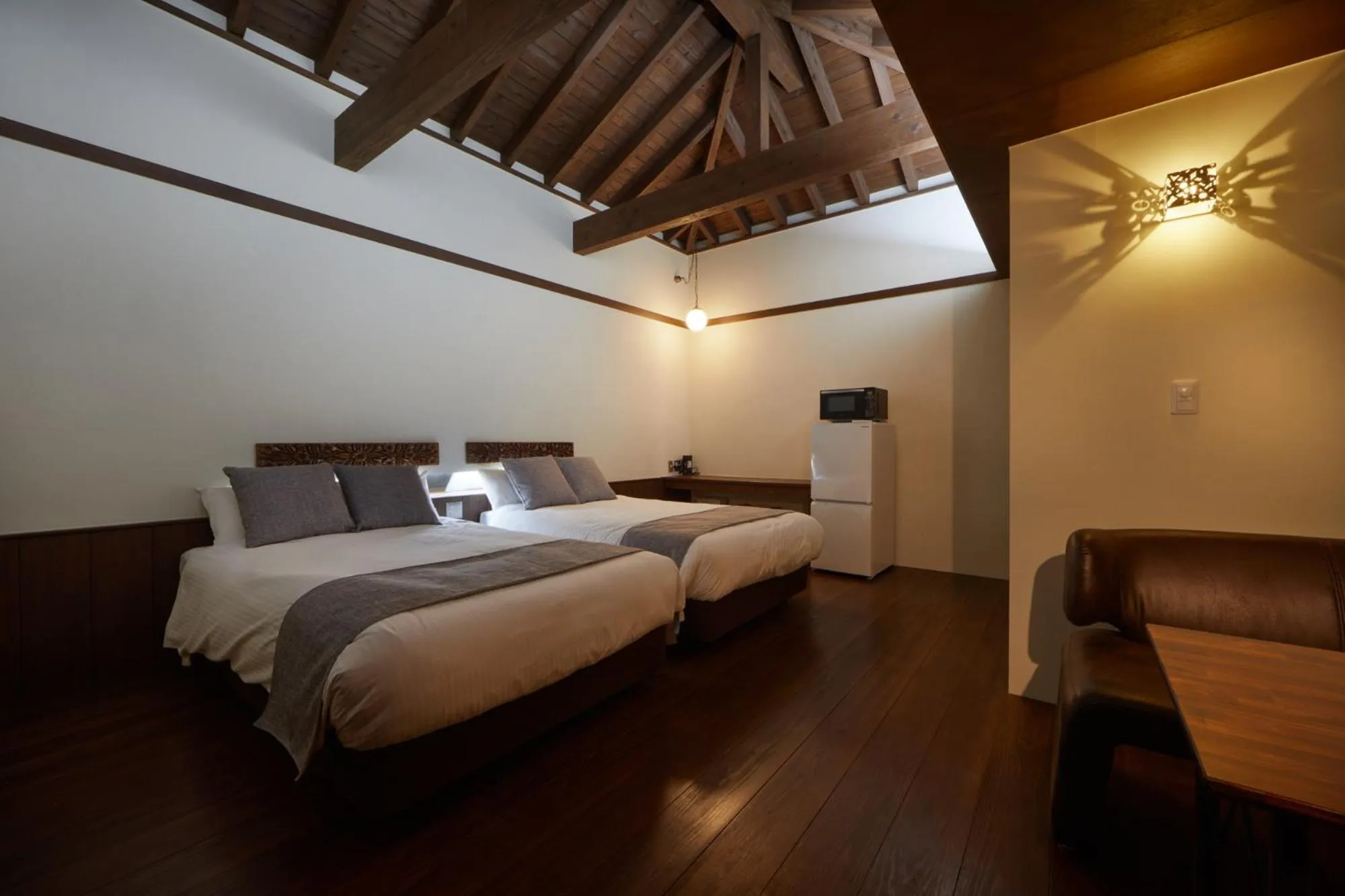 Bed in Private Villas Ryuz備瀬