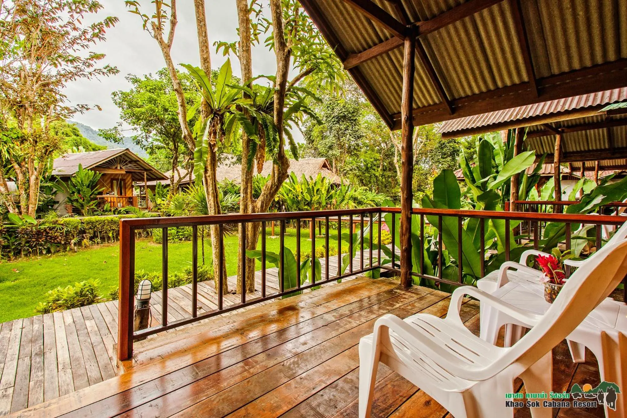 Garden view in Khao Sok Cabana Resort