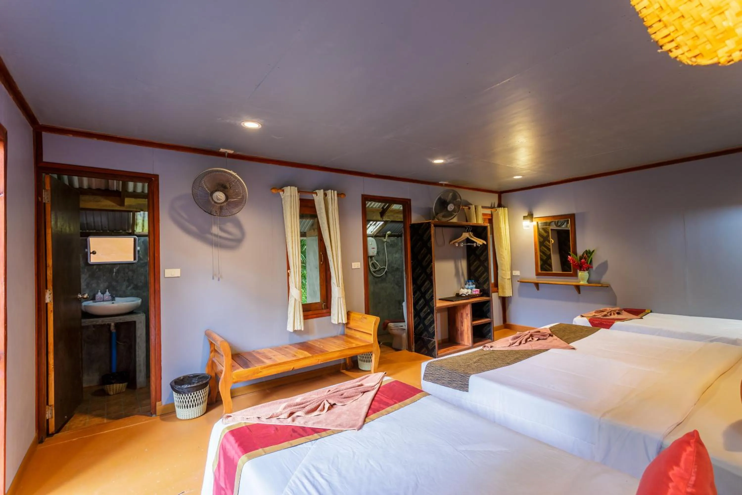 Bedroom, Bed in Khao Sok Cabana Resort