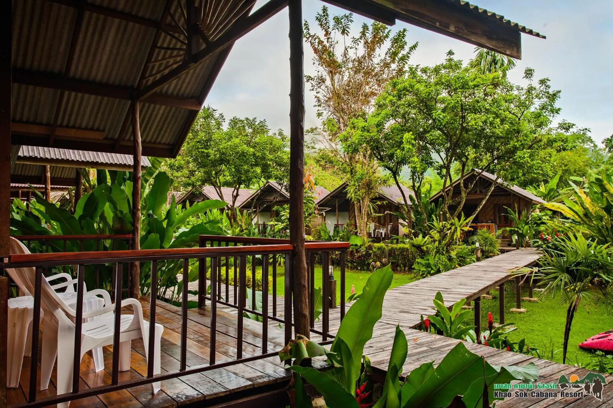 Garden view in Khao Sok Cabana Resort