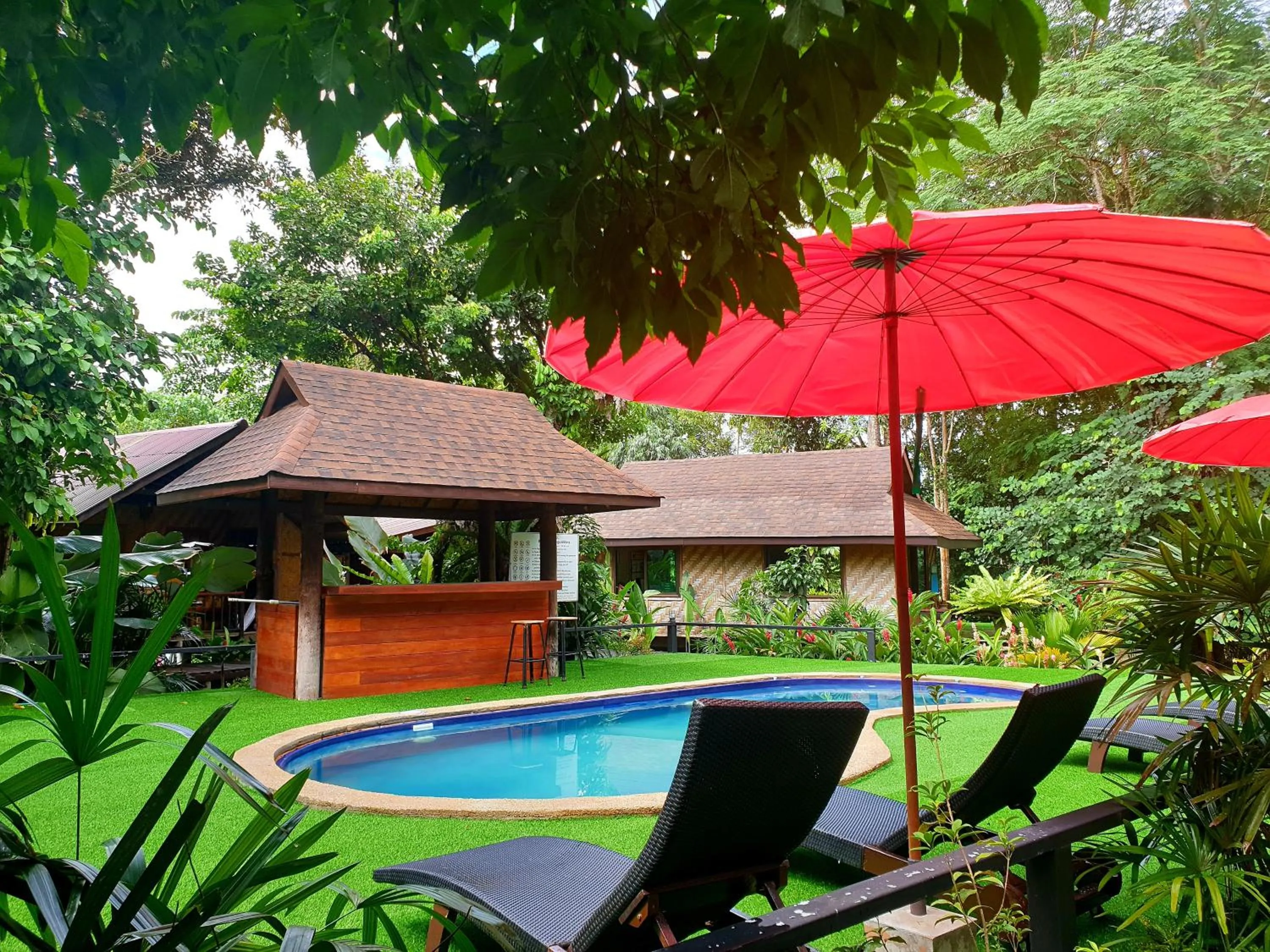 Swimming pool in Khao Sok Cabana Resort