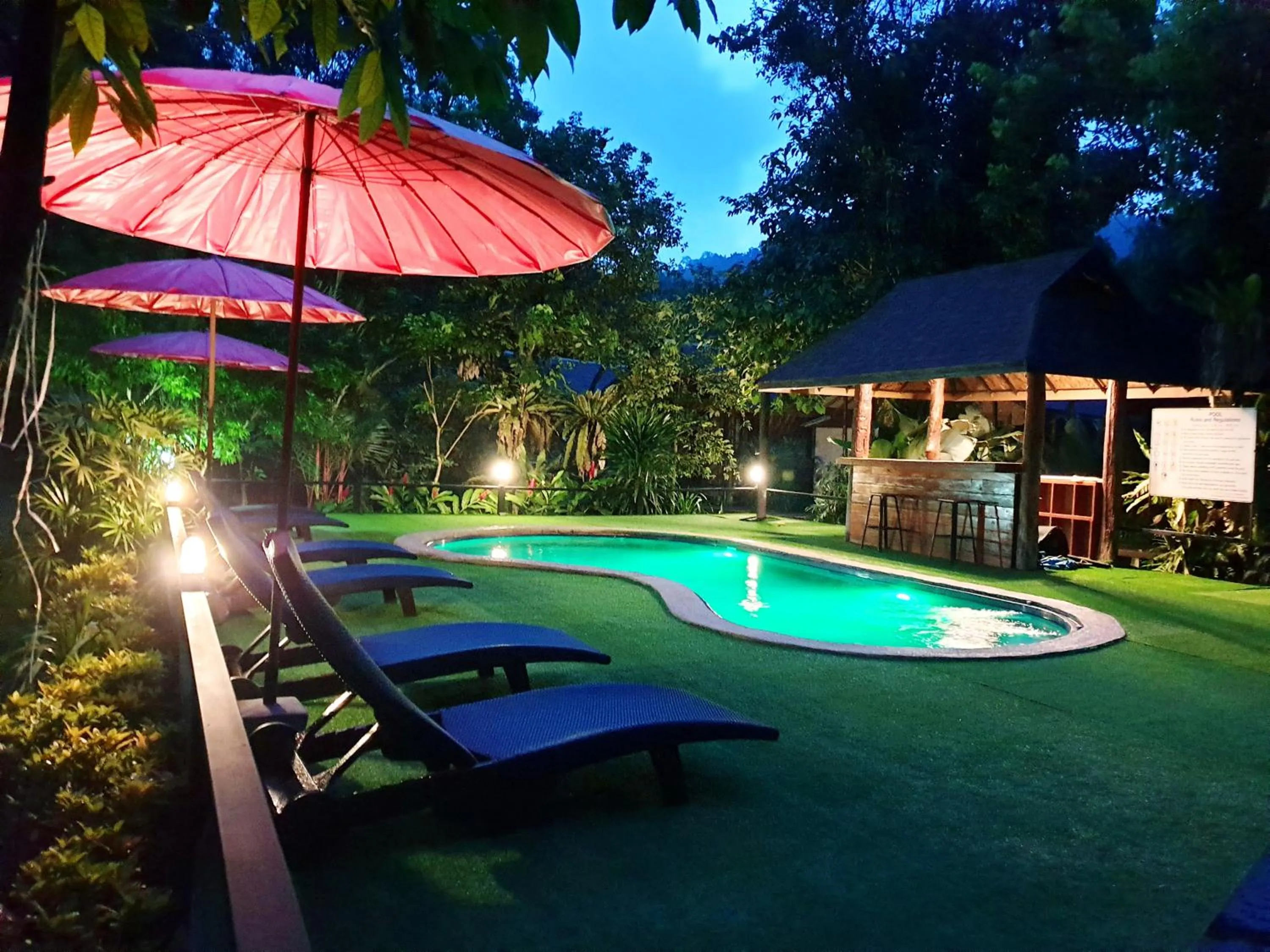 Swimming pool in Khao Sok Cabana Resort