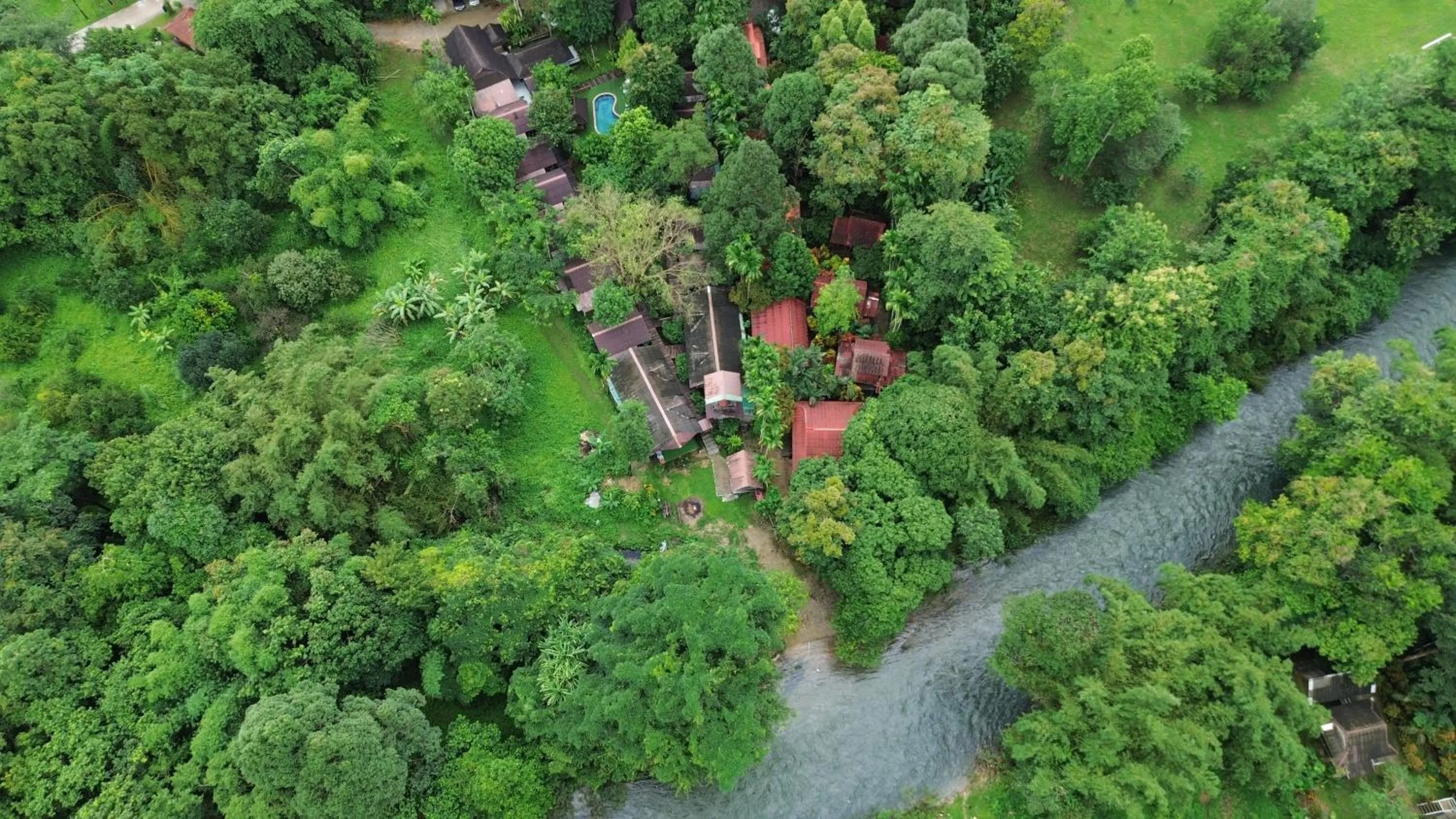 Bird's eye view in Khao Sok Cabana Resort