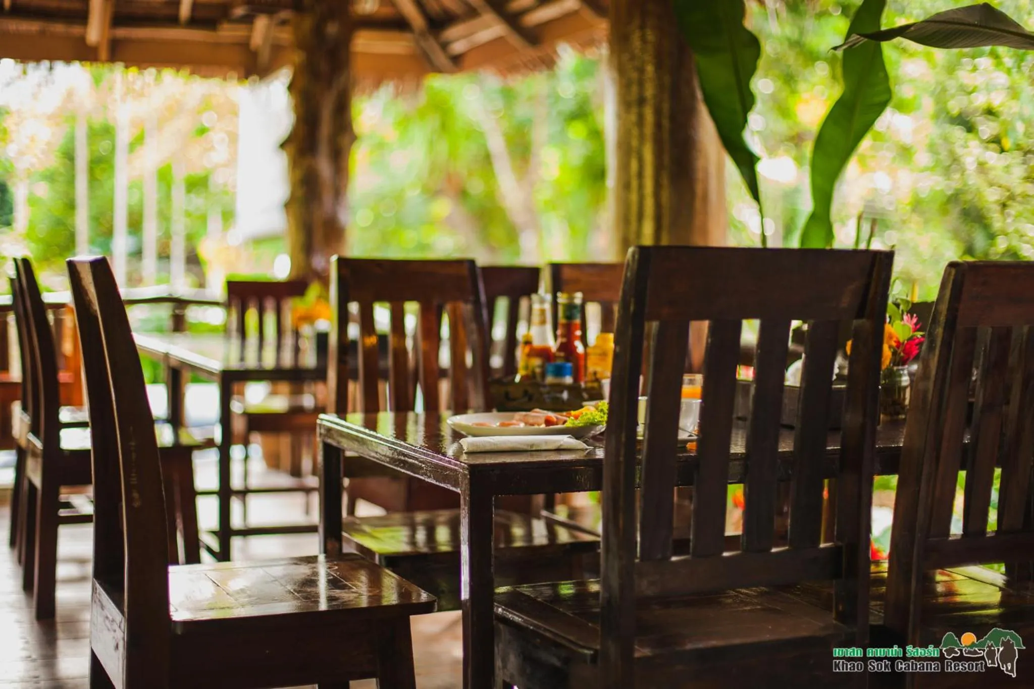 Dining area in Khao Sok Cabana Resort
