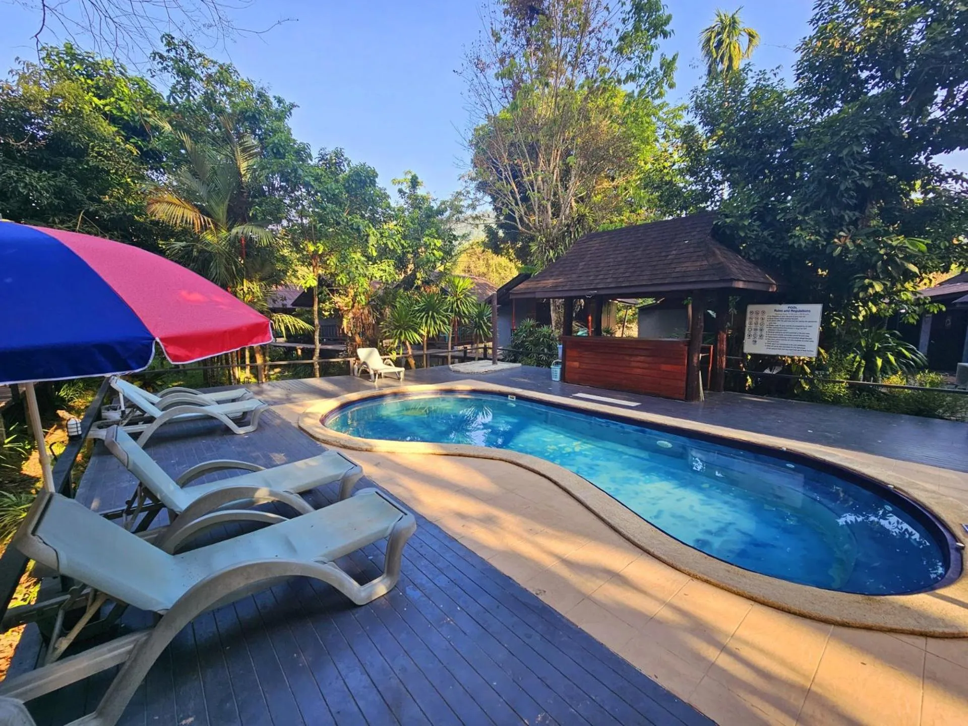 Swimming pool in Khao Sok Cabana Resort