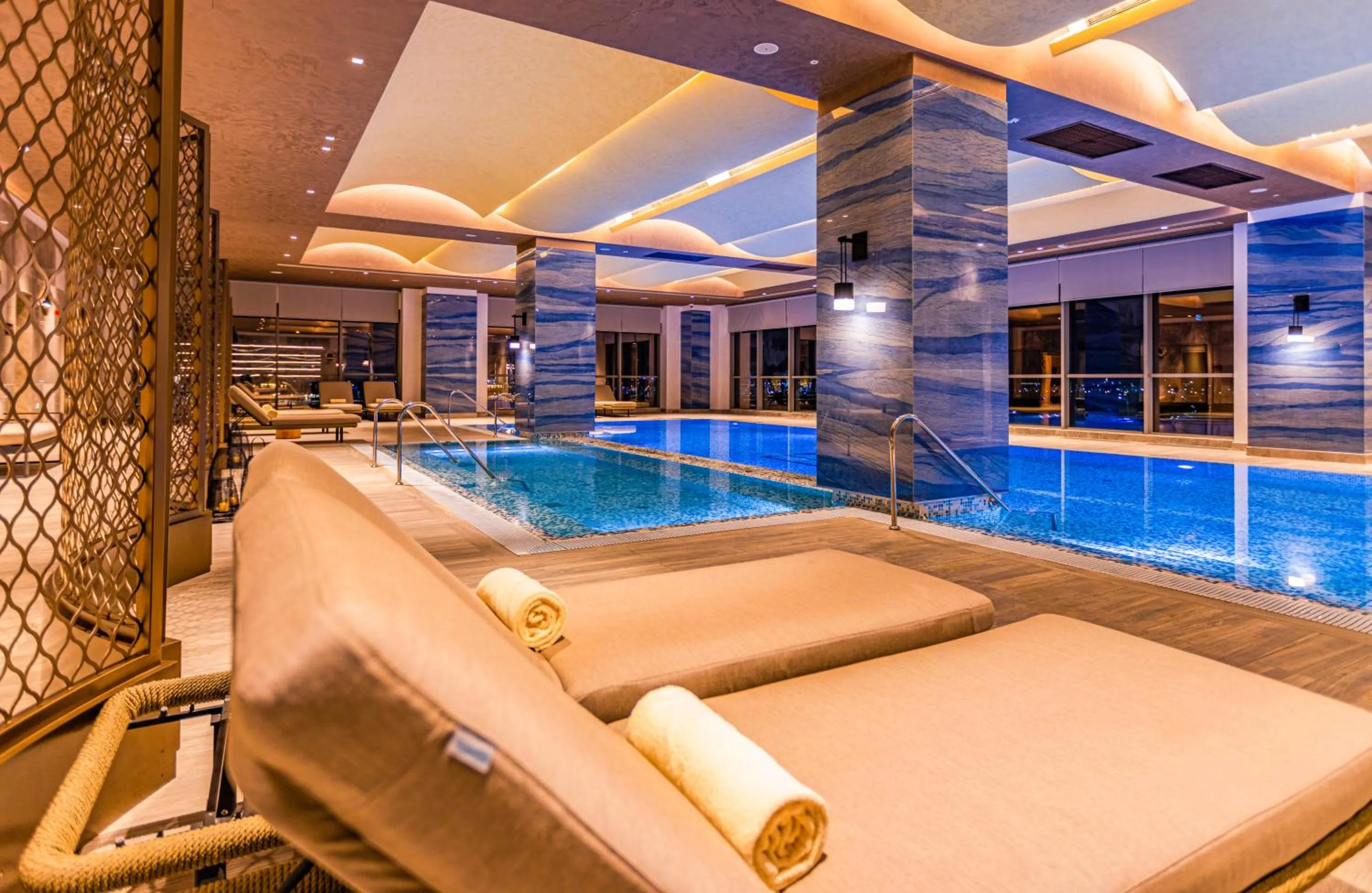 Pool view in Hilton Samarkand Regency