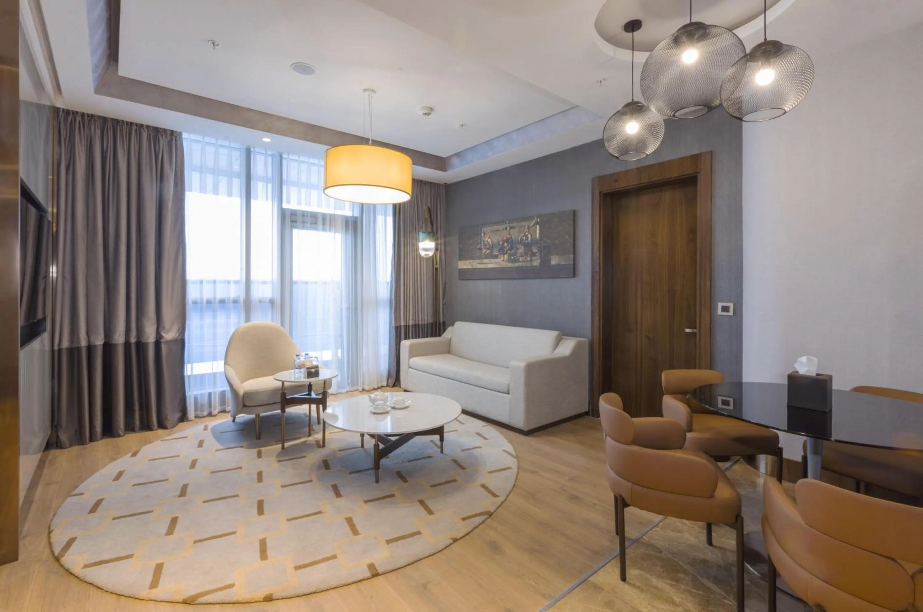 Seating area in Hilton Samarkand Regency