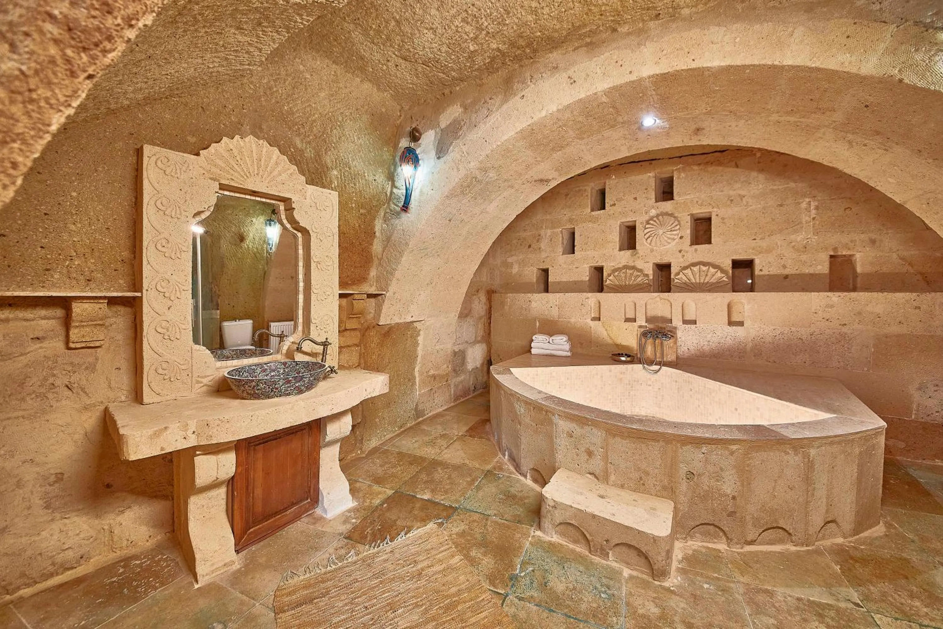 Bathroom in Charm Of Cappadocia Cave Suites