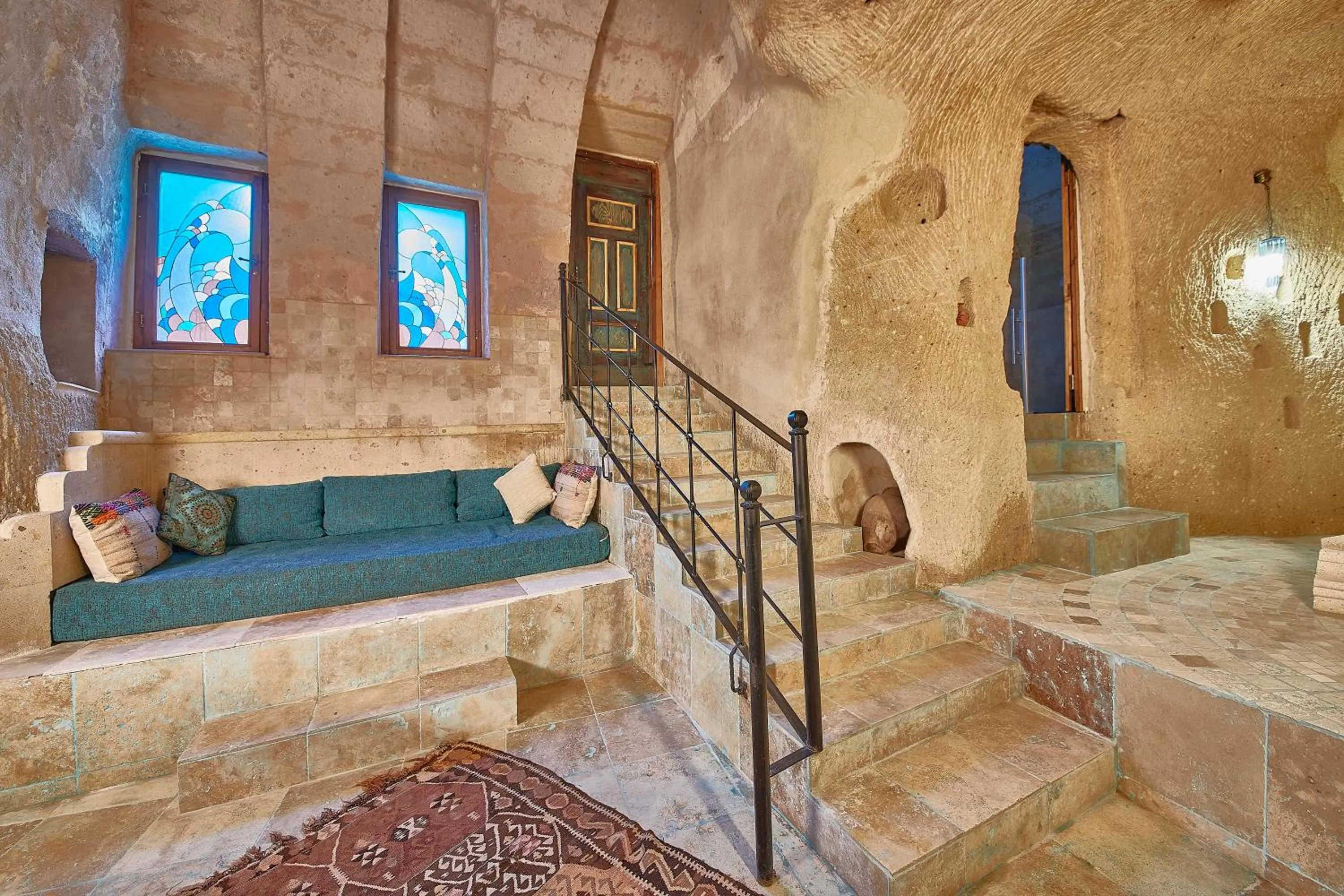 Seating area in Charm Of Cappadocia Cave Suites