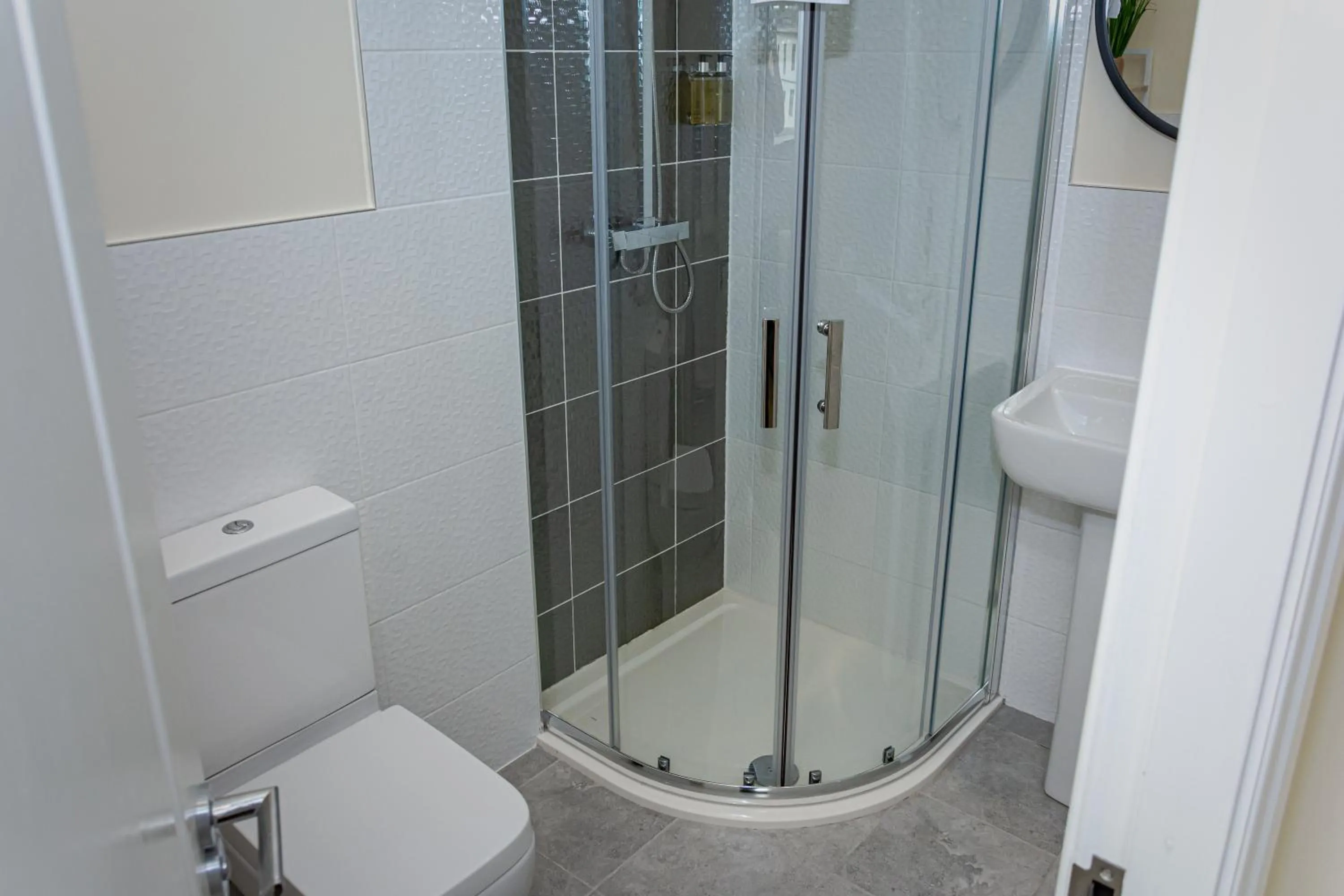 Shower in Mode Apartments Winter Gardens Blackpool